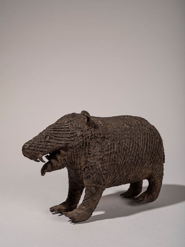 FIGURA ZOOMORFA IN BRONZO KOND