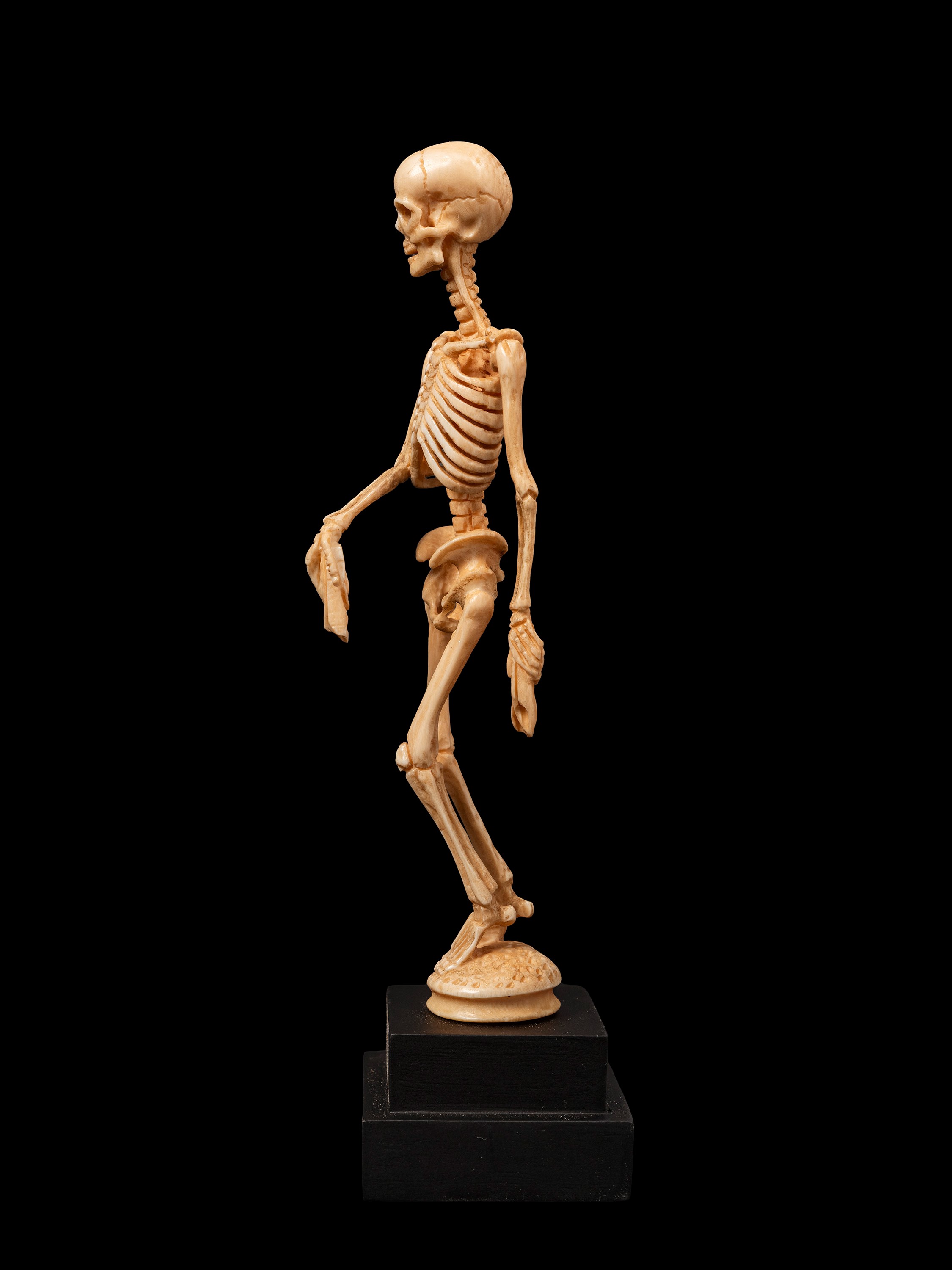 Memento mori, raffigurazione con scheletro, Germania, XIX secolo