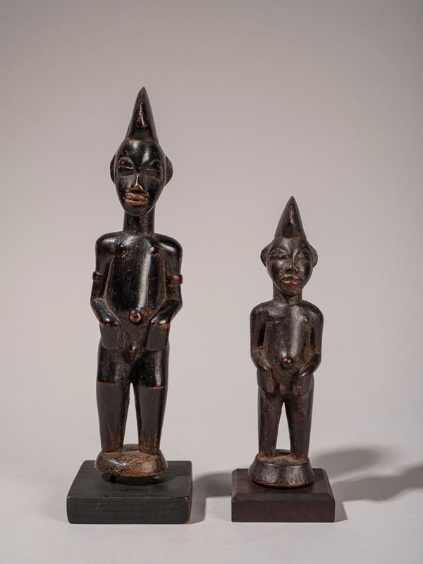 LOTTO COMPOSTO DA DUE SCULTURE SENUFO