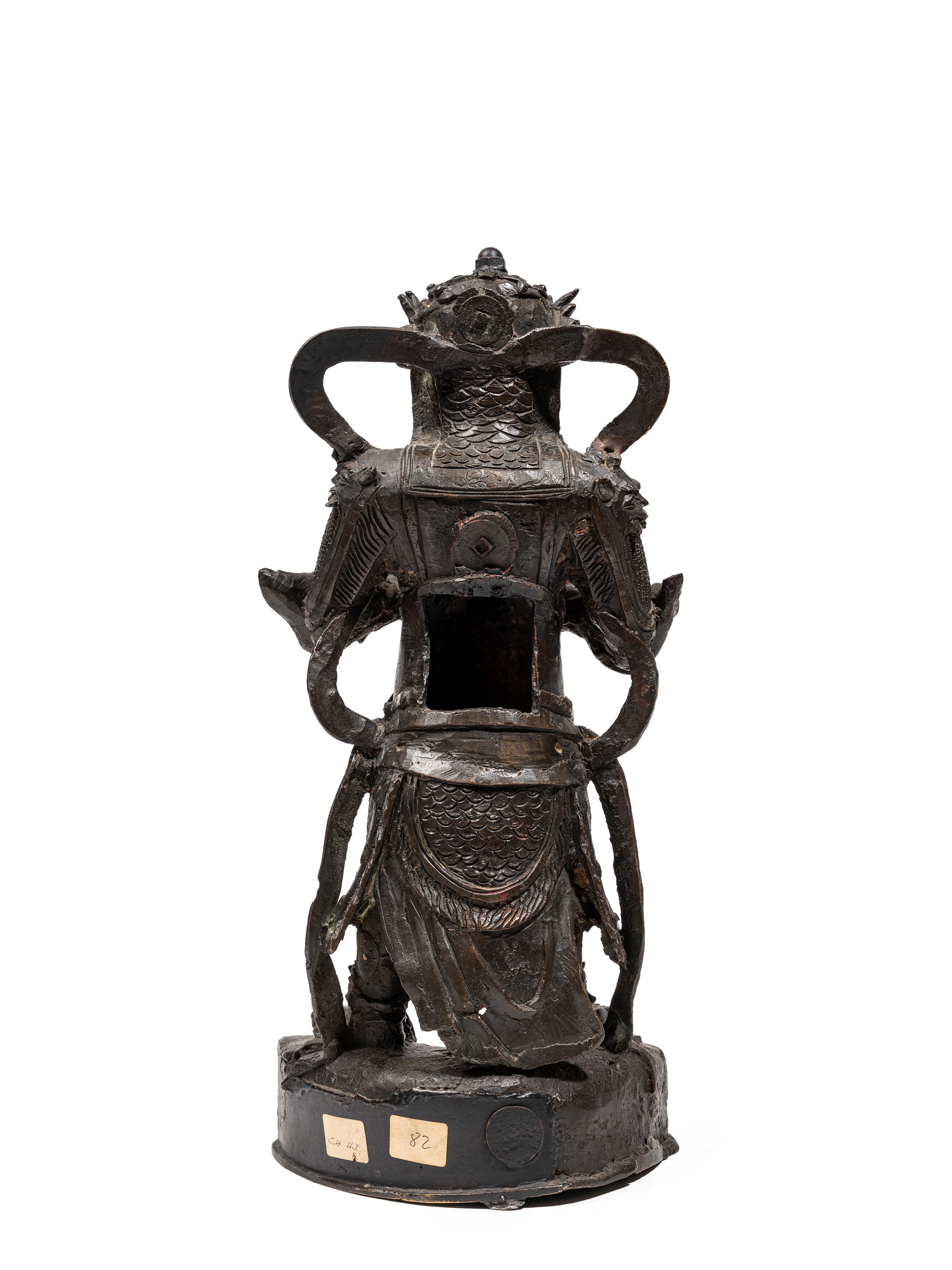 Cina dinastia Ming, Figura in bronzo raffigurante Weituo