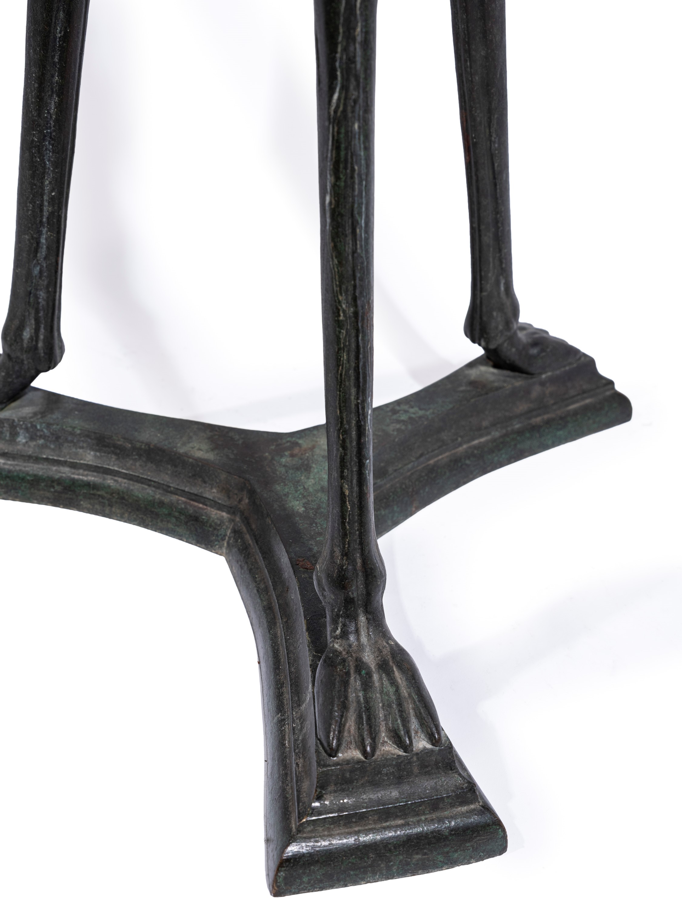 Fonderia Chiurazzi (prob.), Braciere tripode in bronzo con satiri
