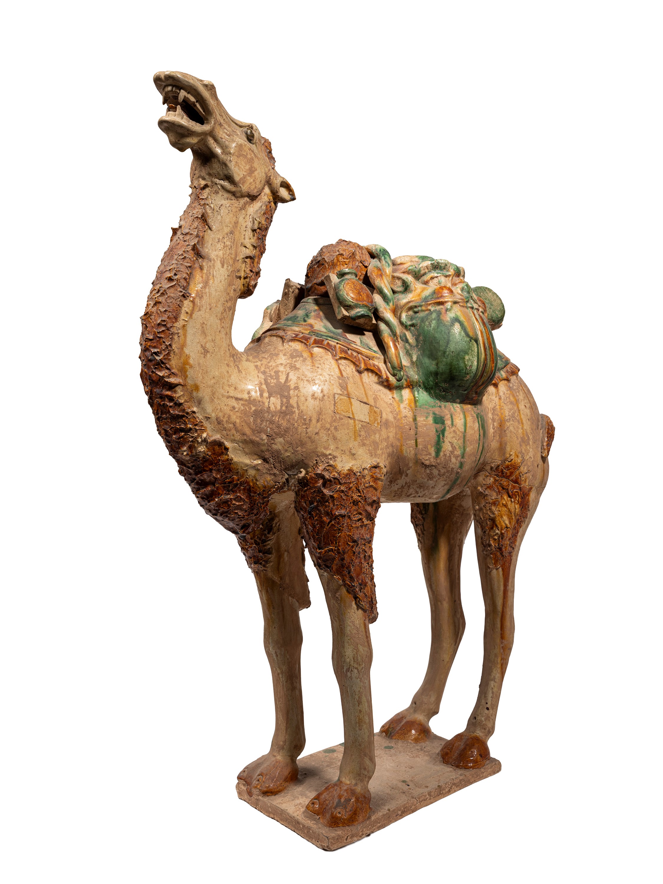 GRANDE FIGURA IN CERAMICA SANCAI