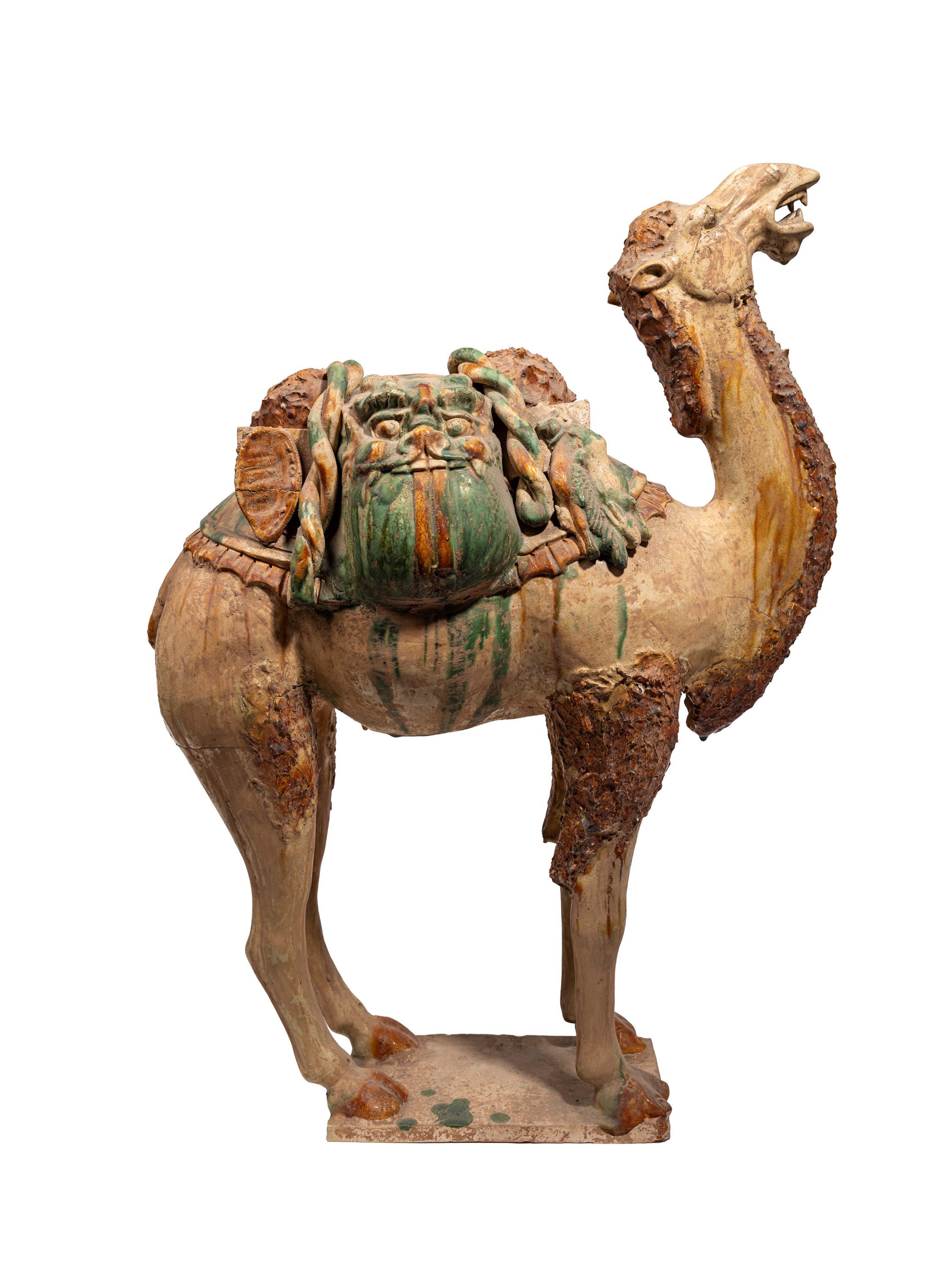 GRANDE FIGURA IN CERAMICA SANCAI