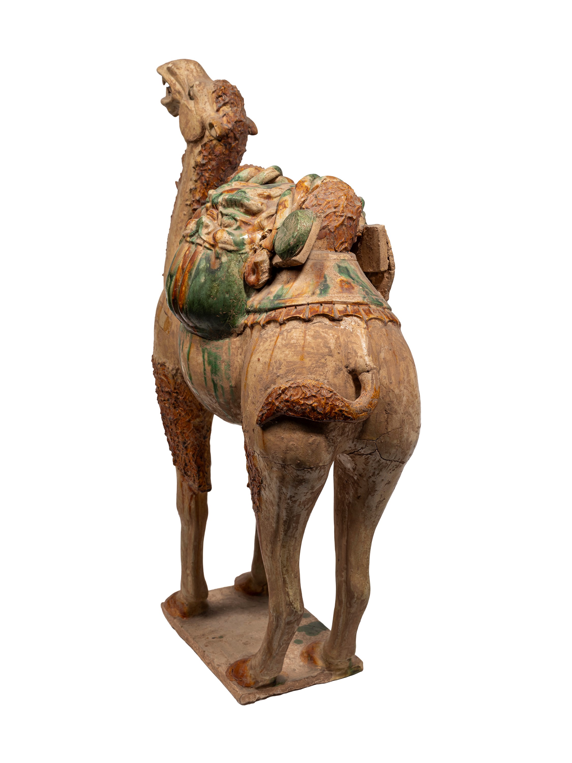 GRANDE FIGURA IN CERAMICA SANCAI