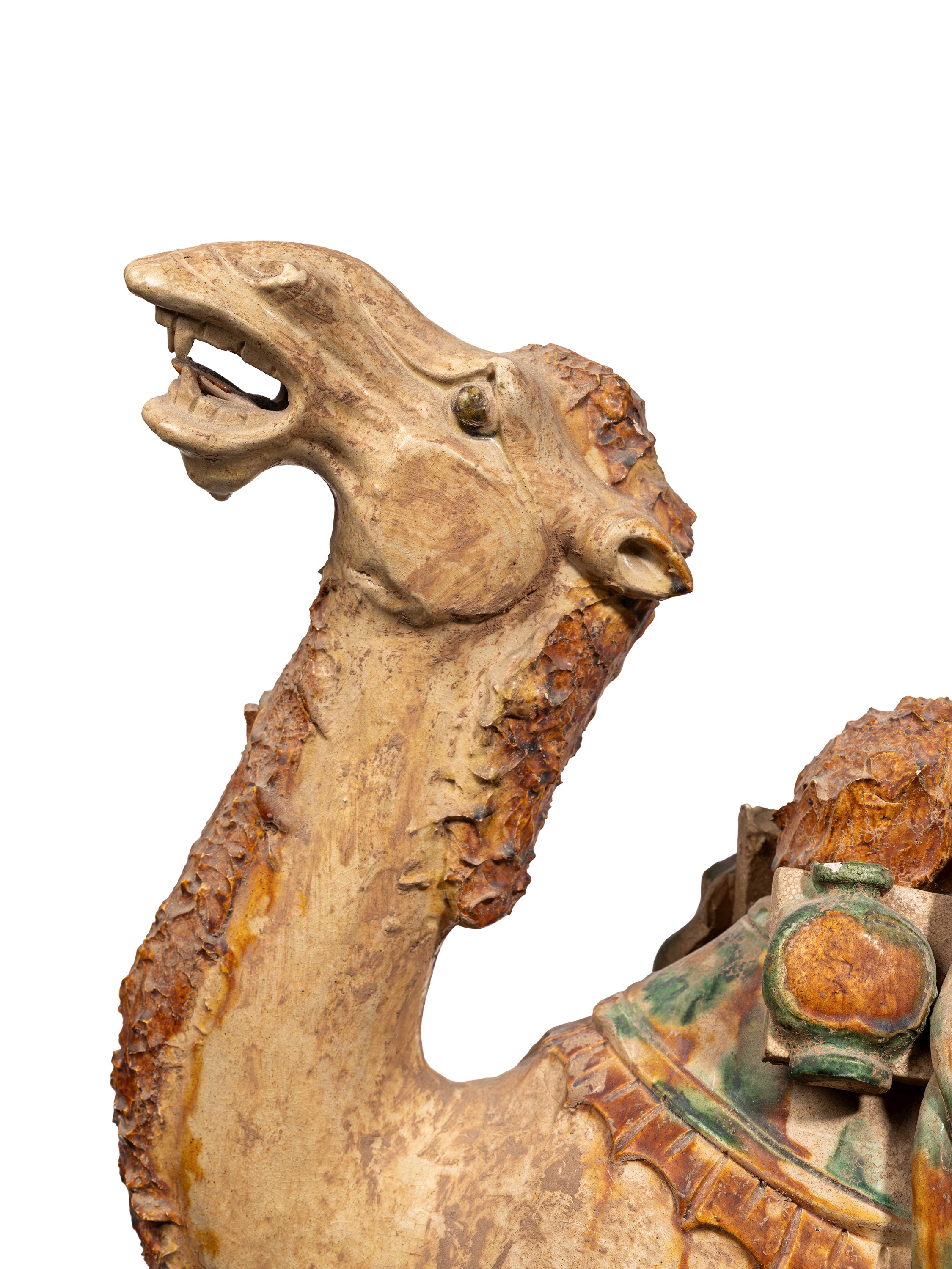GRANDE FIGURA IN CERAMICA SANCAI