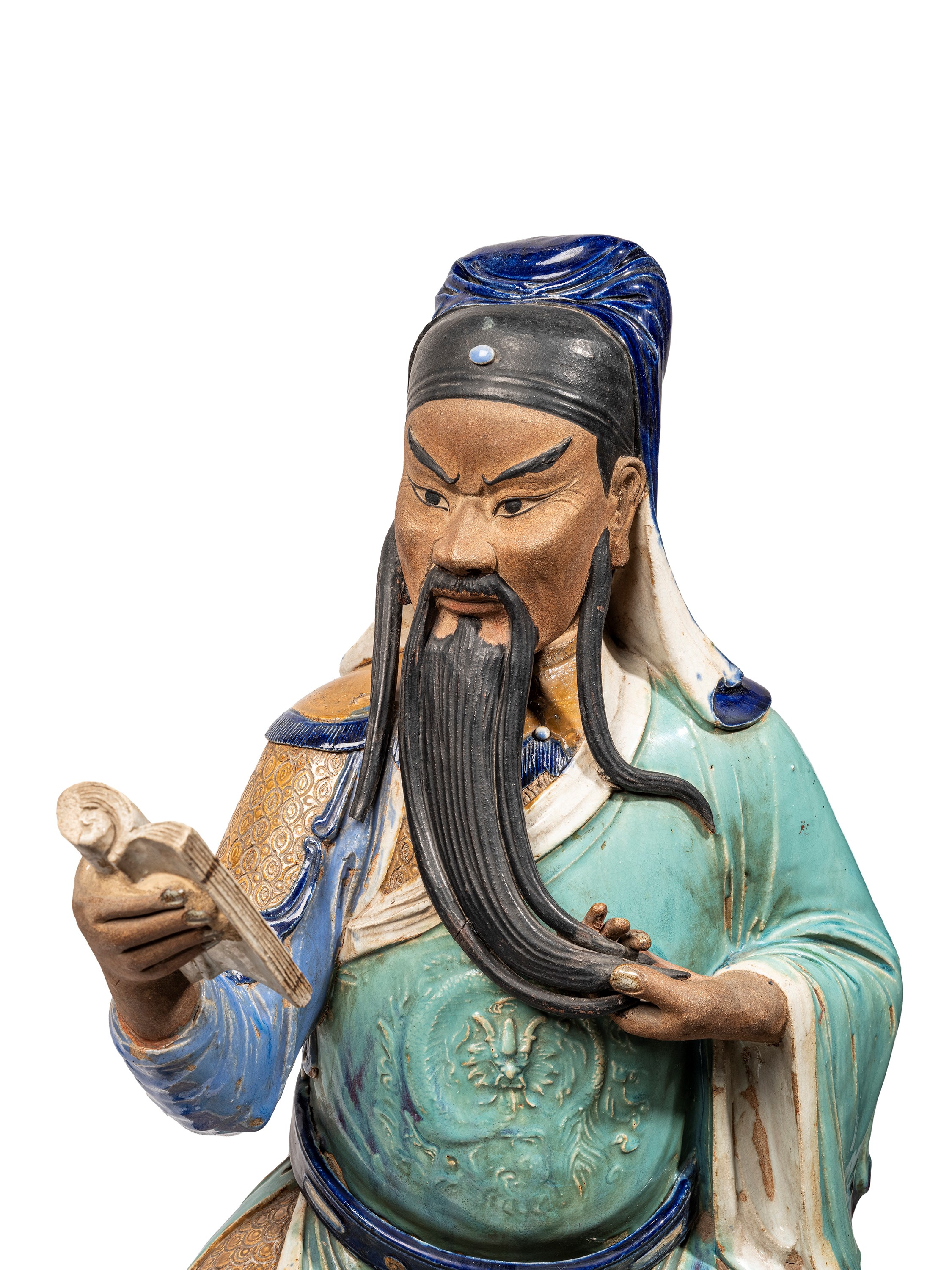 Grande Scultura in Ceramica Shiwan
