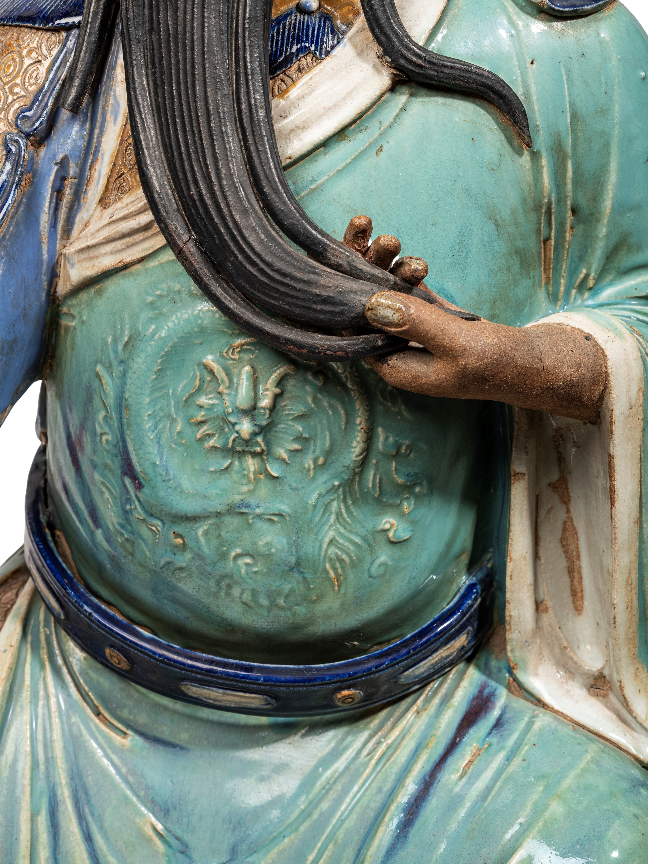 Grande Scultura in Ceramica Shiwan