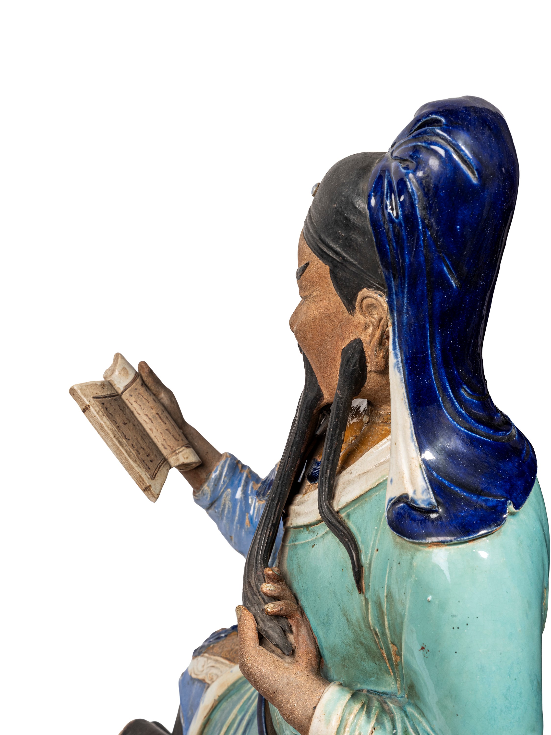 Grande Scultura in Ceramica Shiwan
