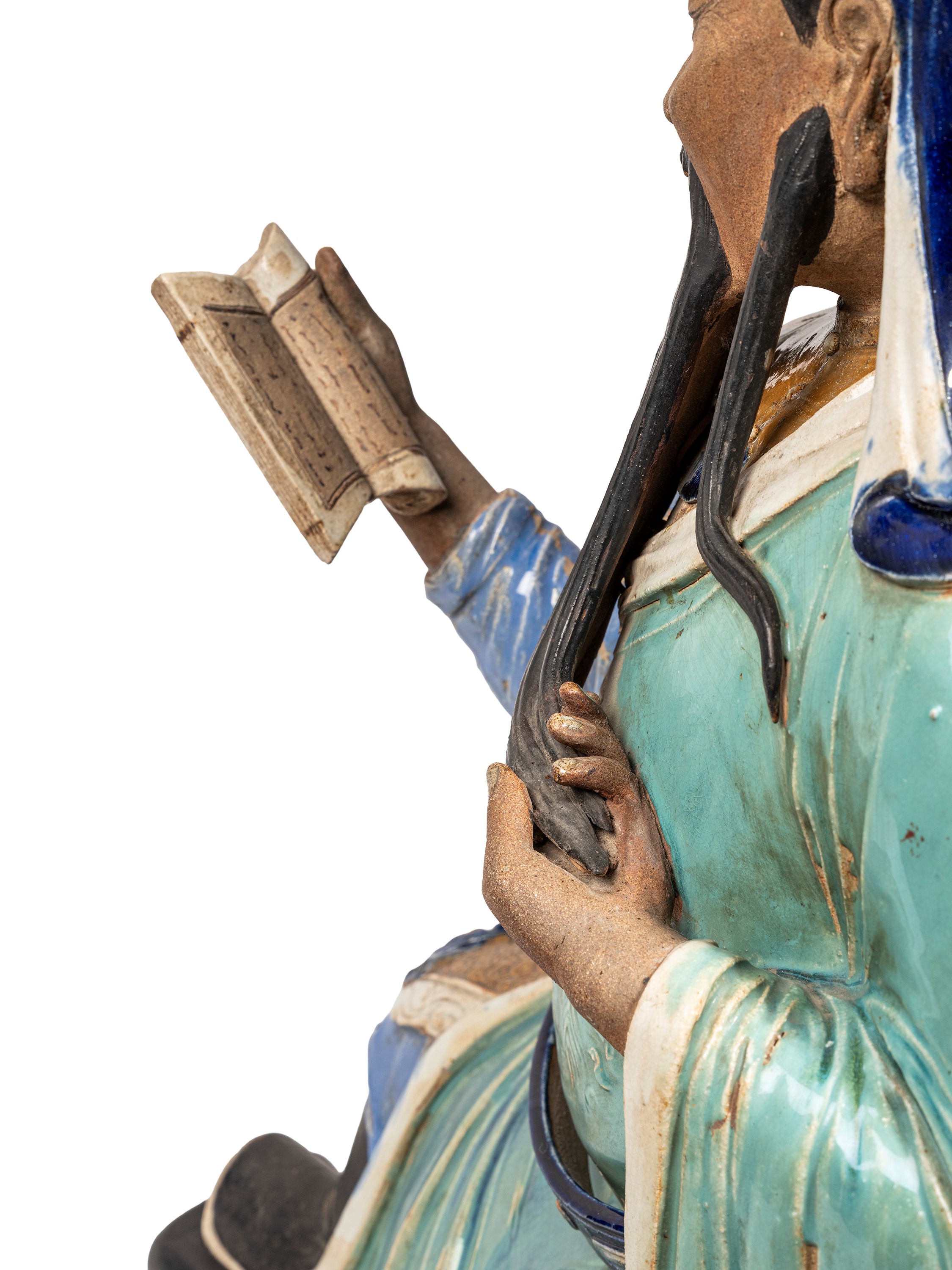 Grande Scultura in Ceramica Shiwan