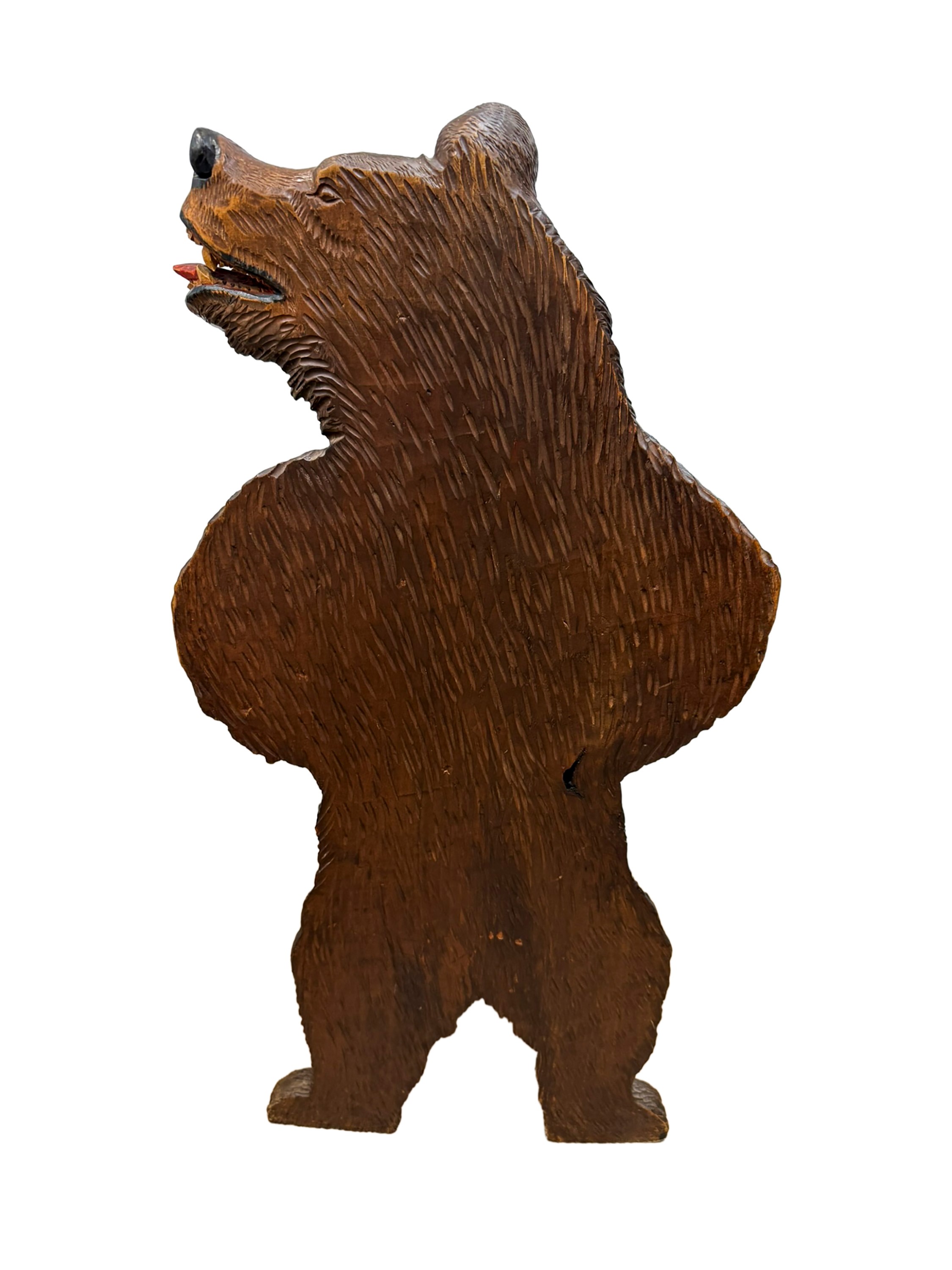 Sedia da corridoio, decorata con figura di orso e imitazione della corteccia, Fine XIX / inizio X...