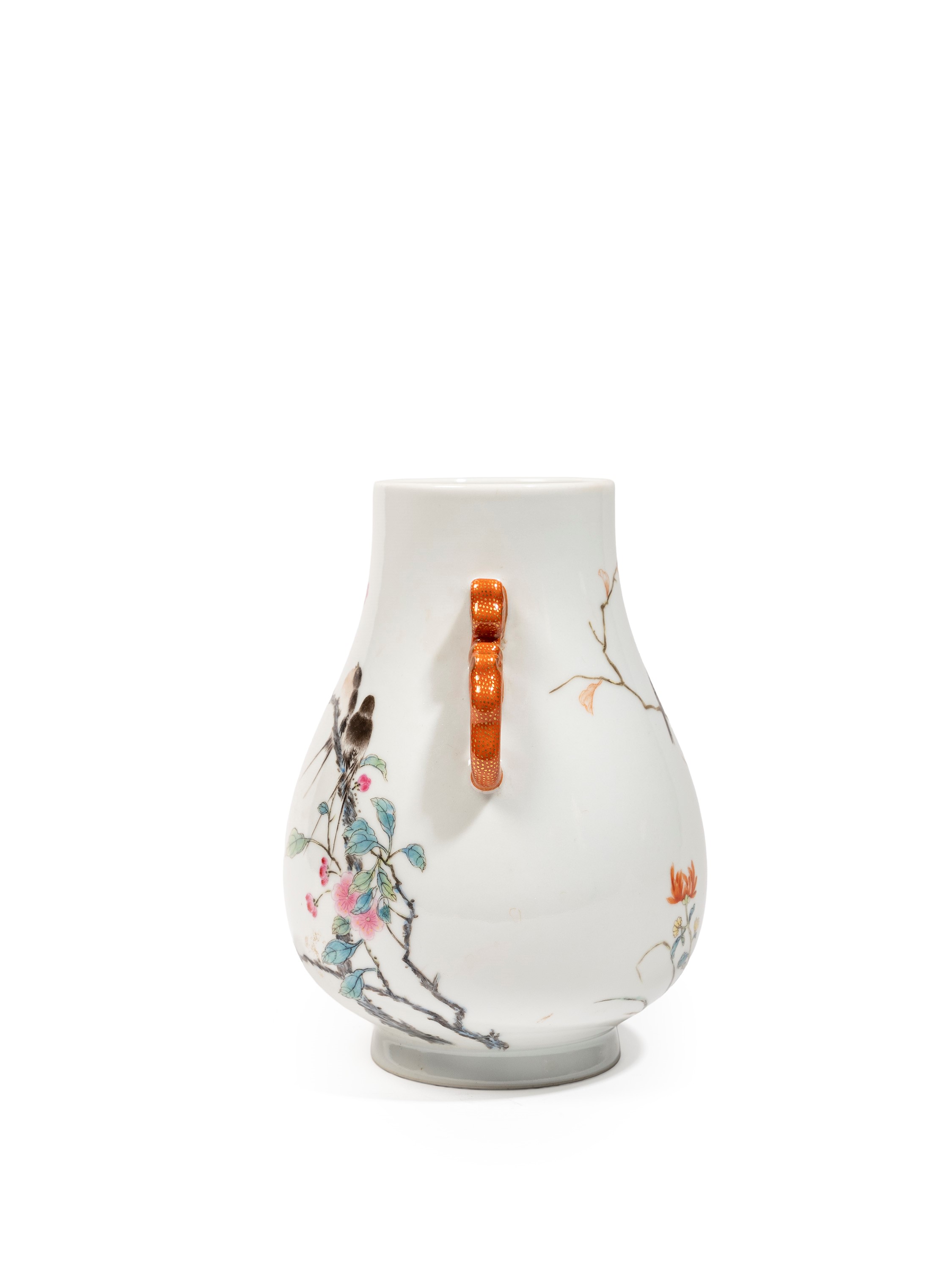 VASO IN PORCELLANA FAMIGLIA ROSA