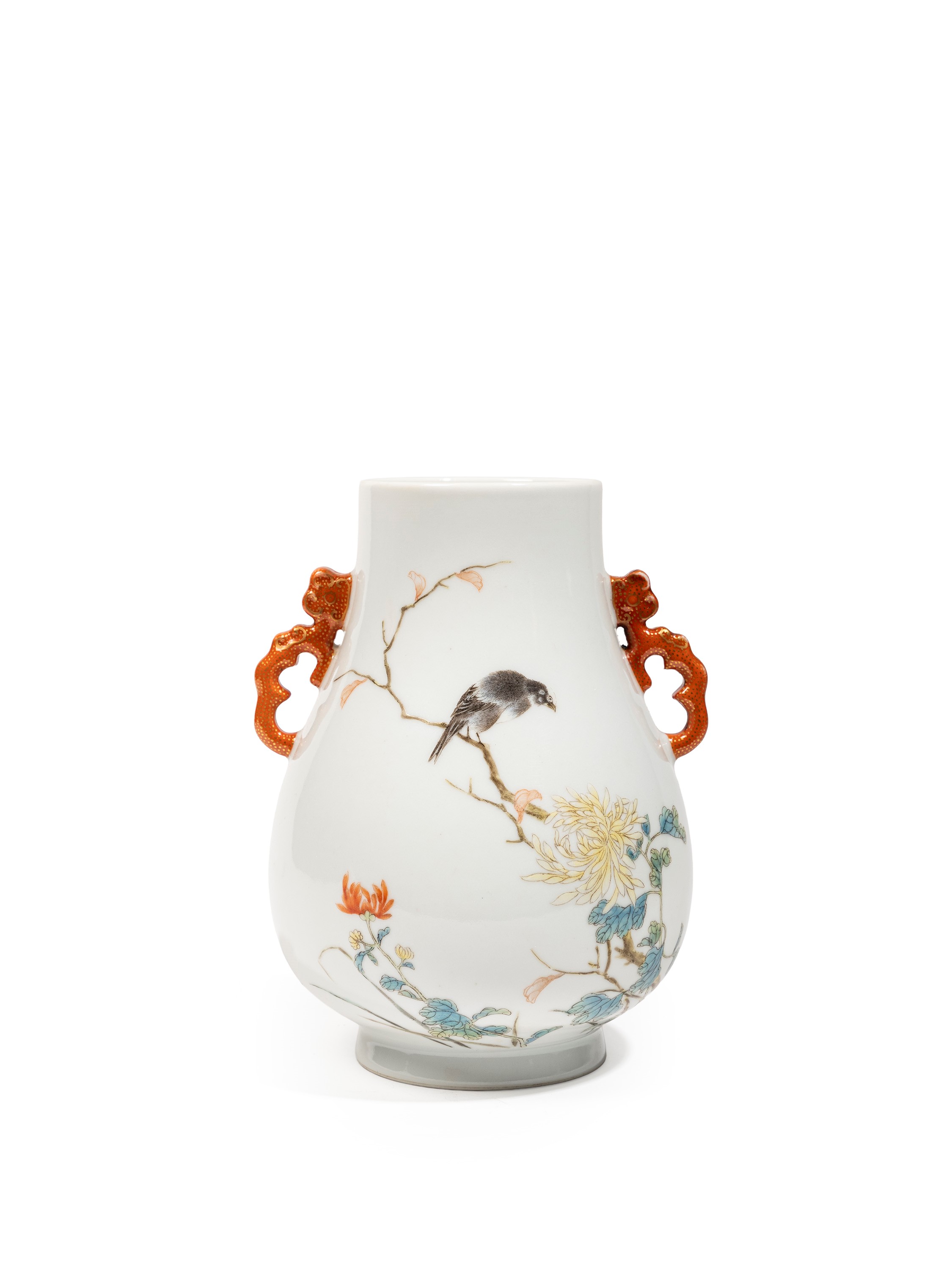 VASO IN PORCELLANA FAMIGLIA ROSA