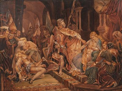 Scuola tedesca, The Singer Curse, acquarello