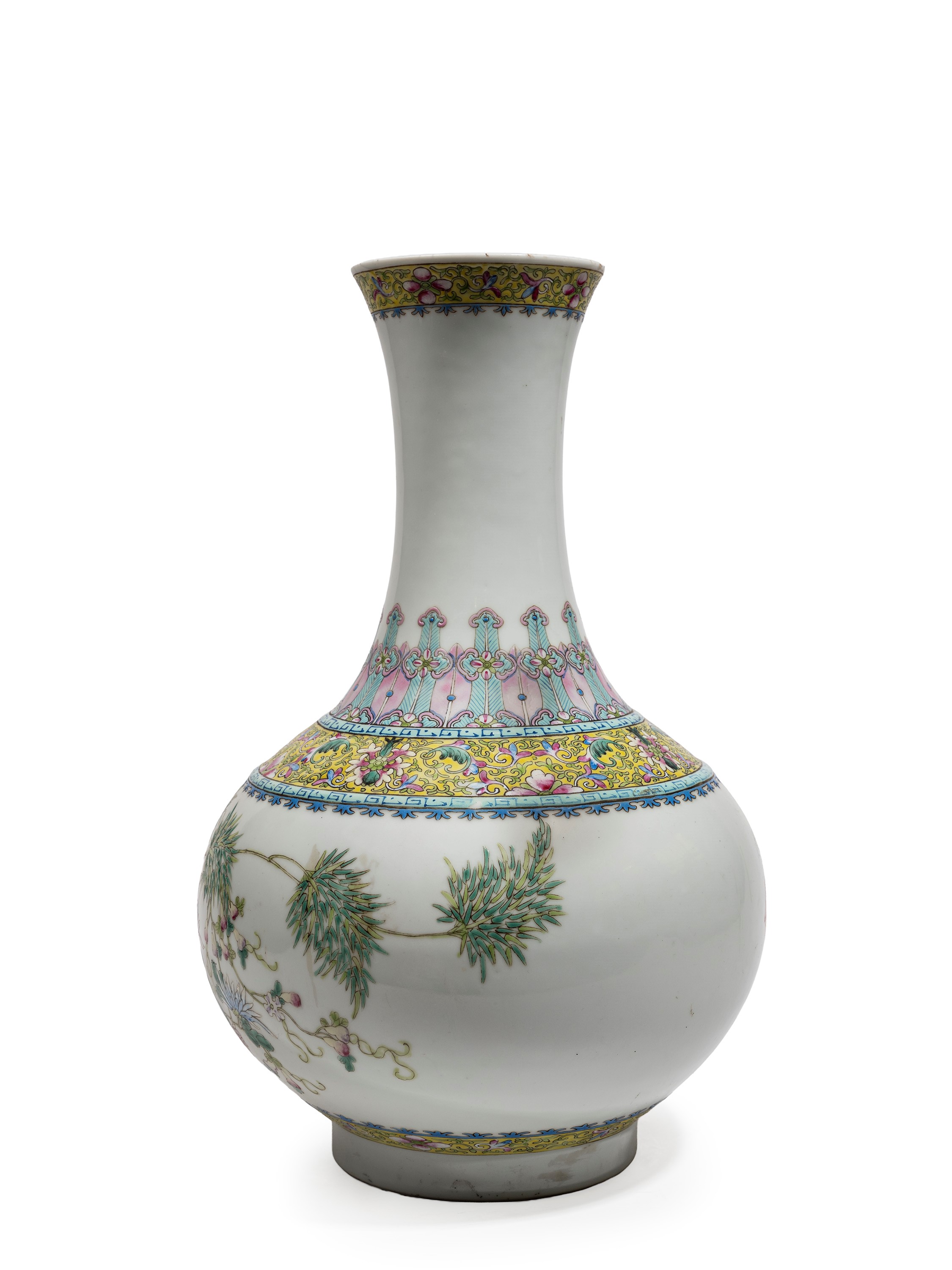 VASO IN PORCELLANA FAMIGLIA ROSA