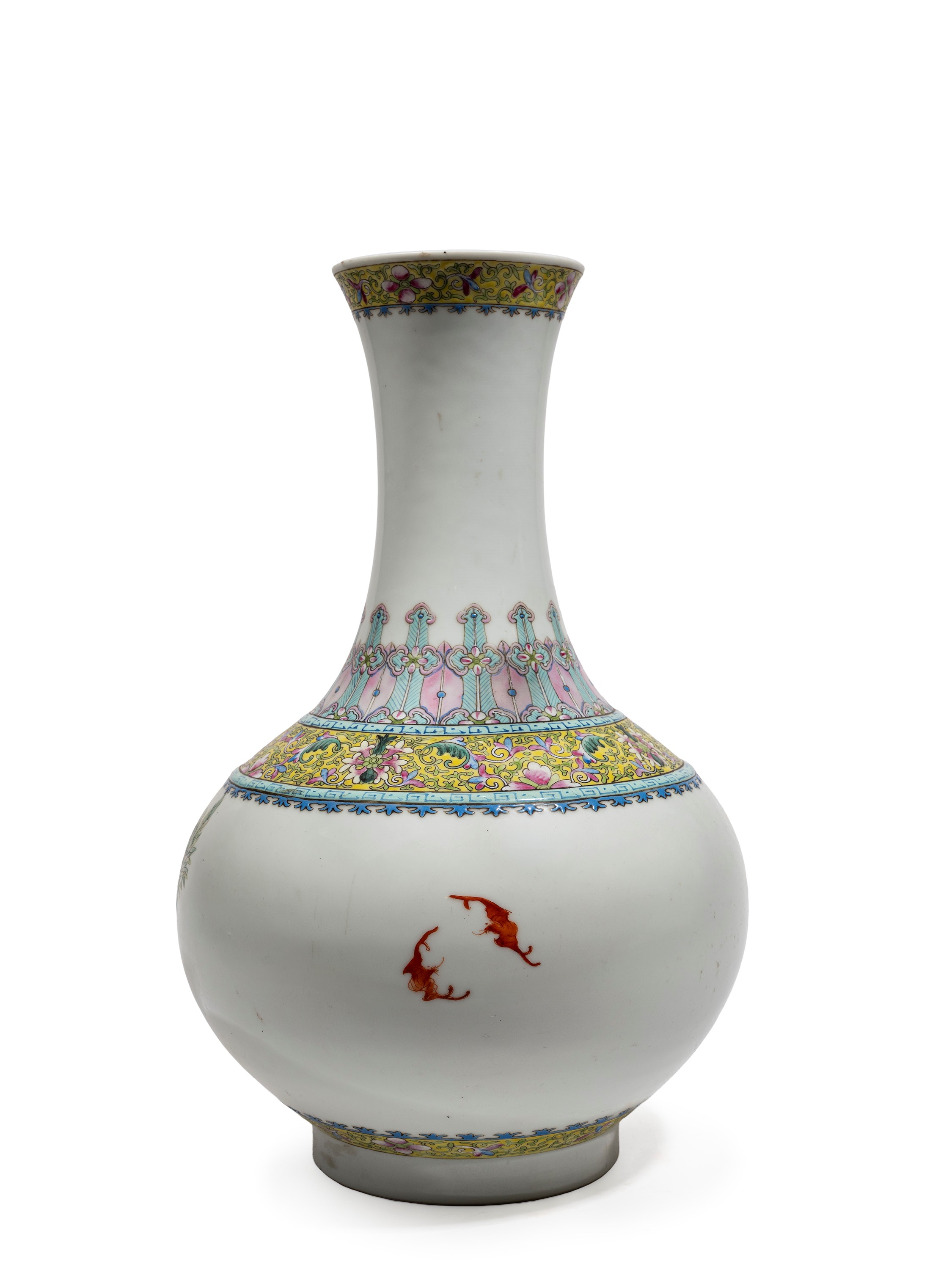 VASO IN PORCELLANA FAMIGLIA ROSA