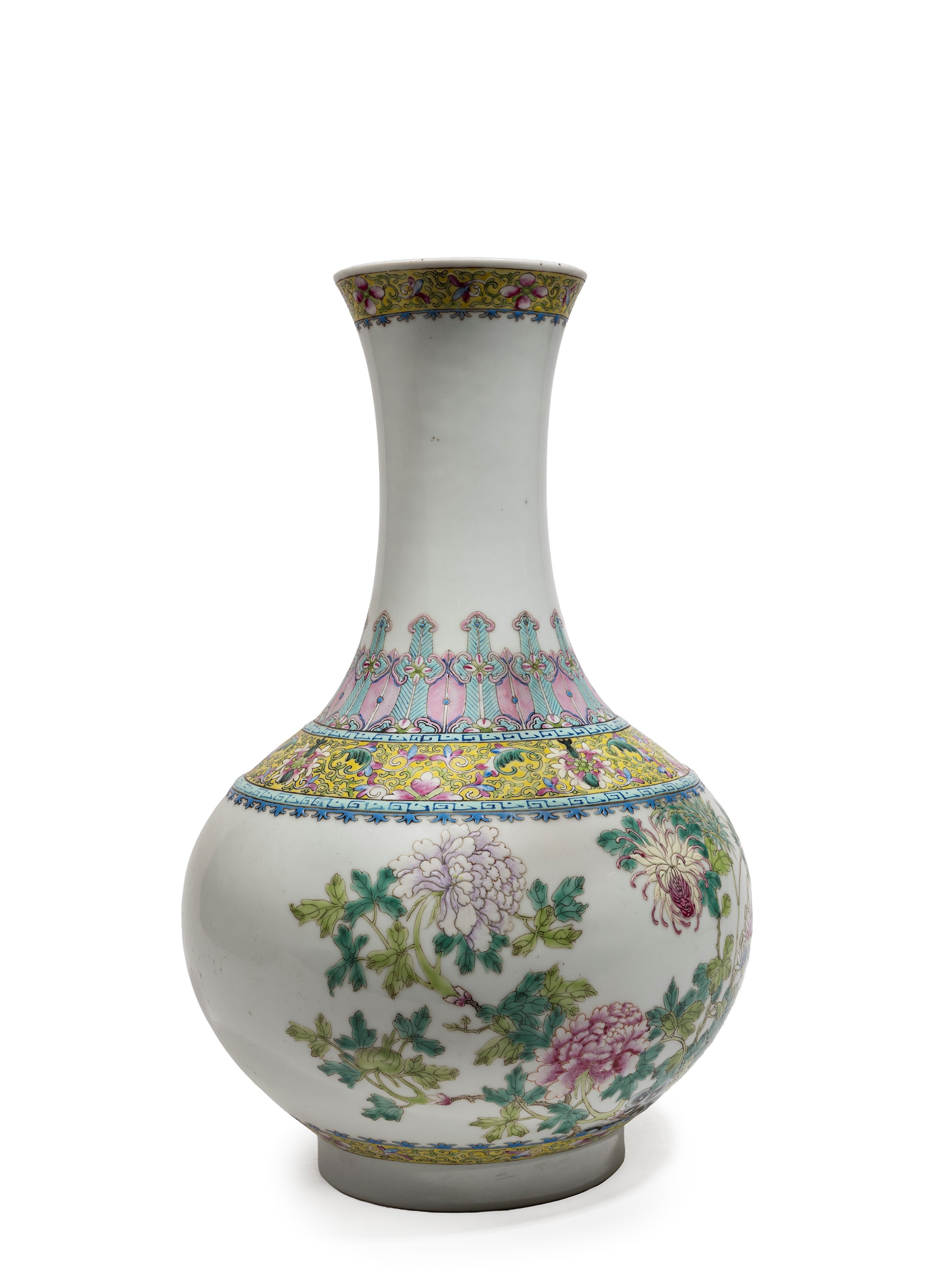 VASO IN PORCELLANA FAMIGLIA ROSA