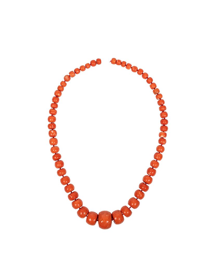 ☼GRANDE COLLANA IN CORALLO