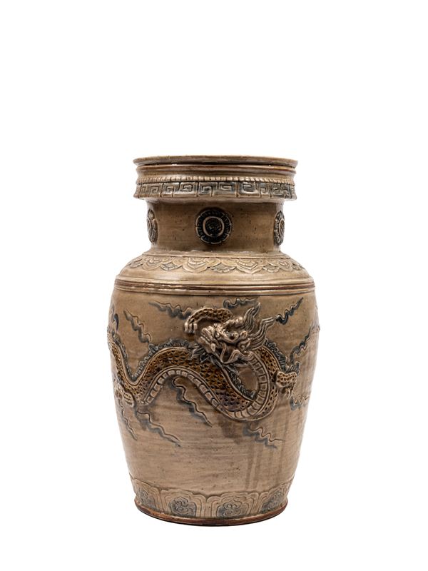 A CERAMIC VASE