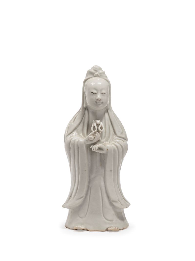 FIGURA IN PORCELLANA BLANC DE CHINE