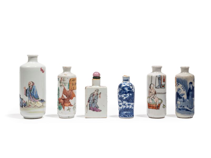SEI SNUFF BOTTLES IN PORCELLANA