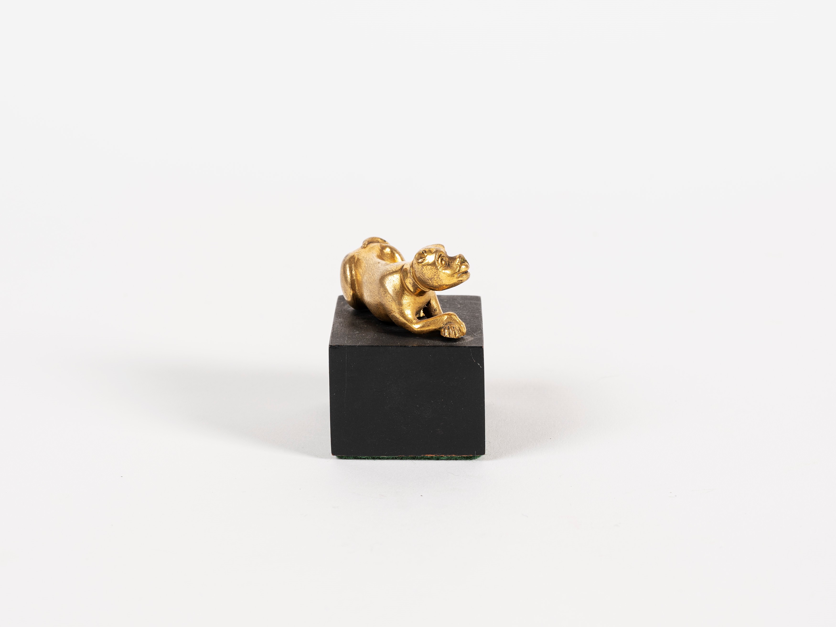 PICCOLA FIGURA IN BRONZO DORATO