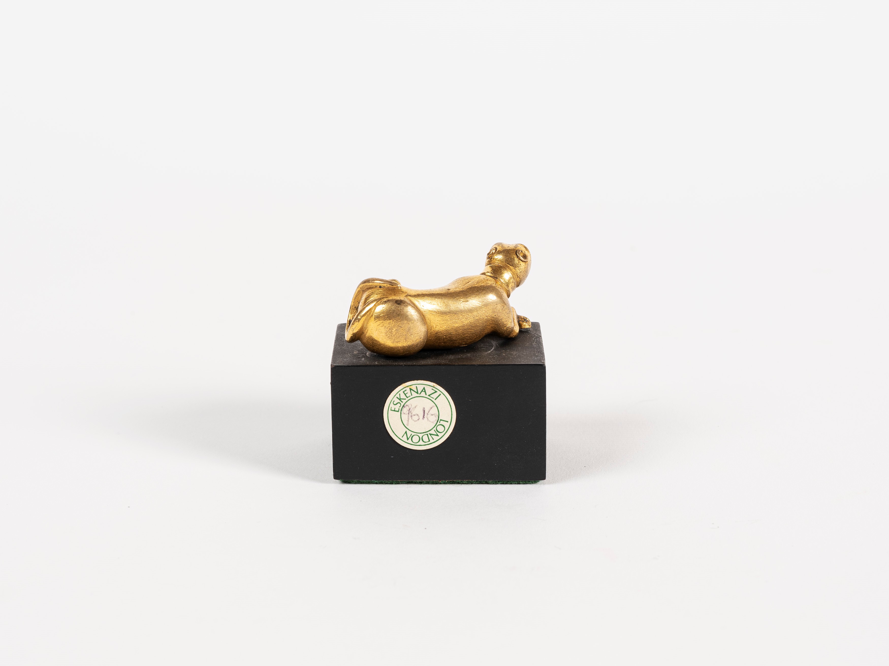 PICCOLA FIGURA IN BRONZO DORATO