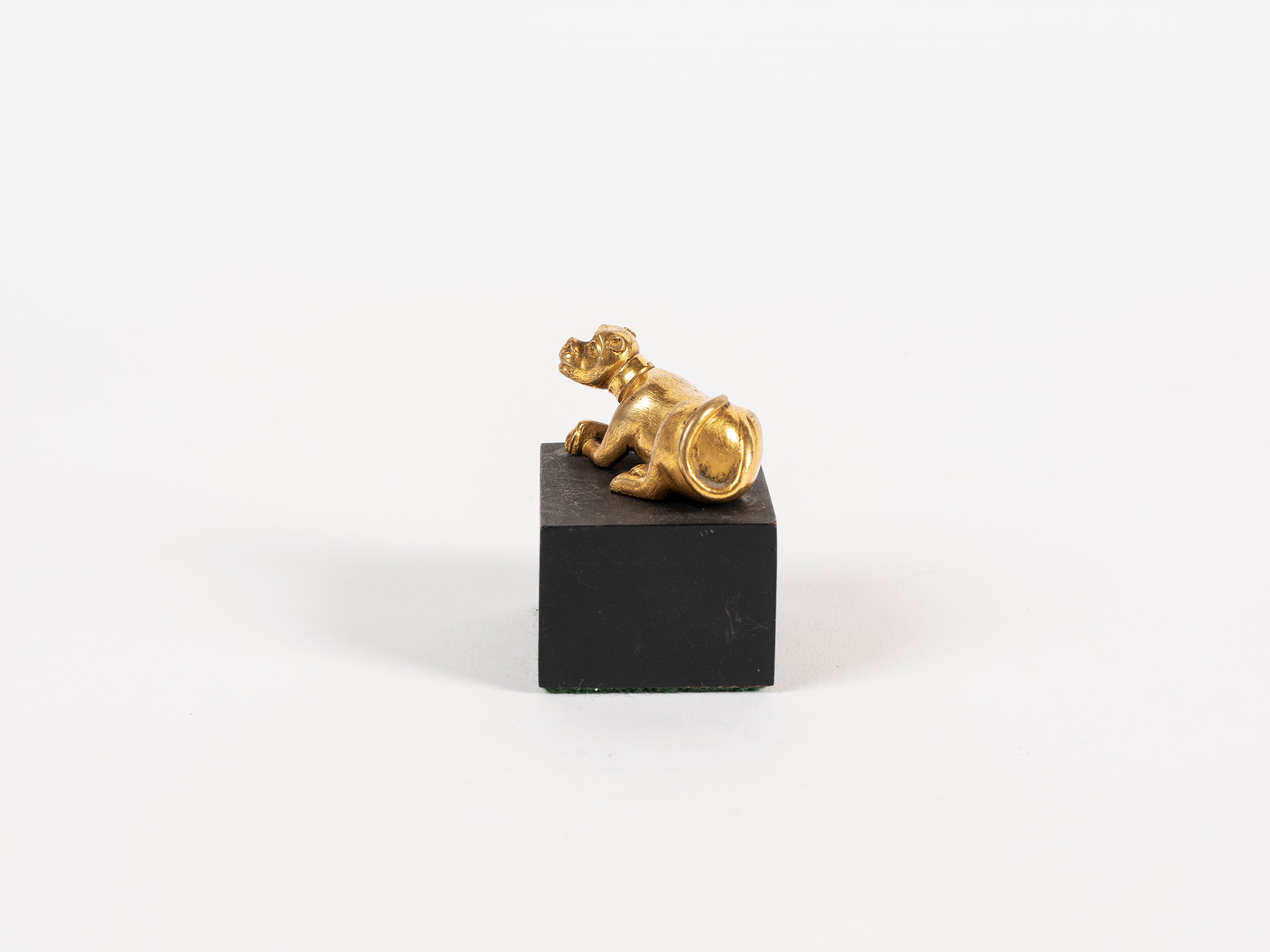 PICCOLA FIGURA IN BRONZO DORATO