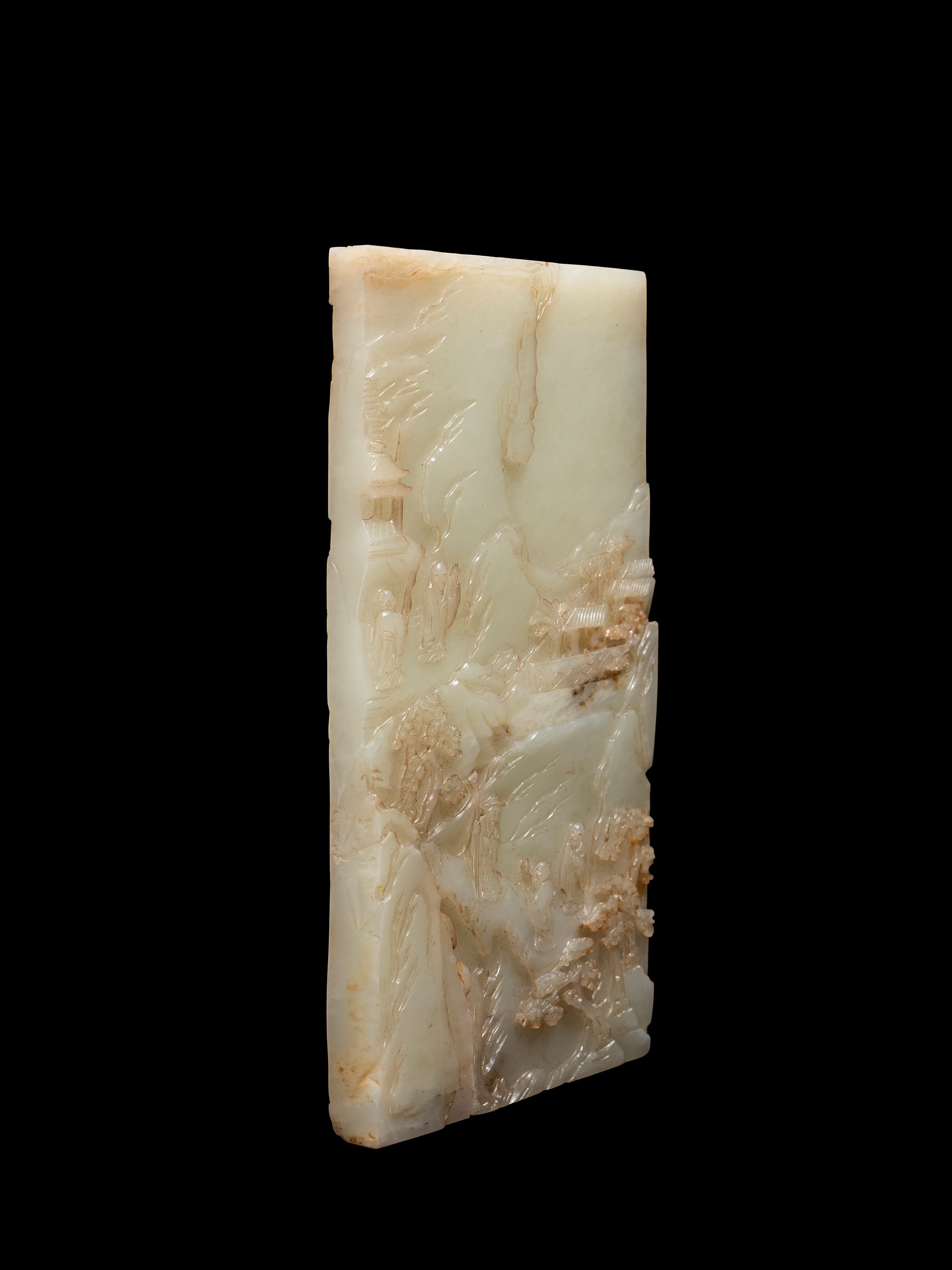 RARA PLACCA IN GIADA CELADON
