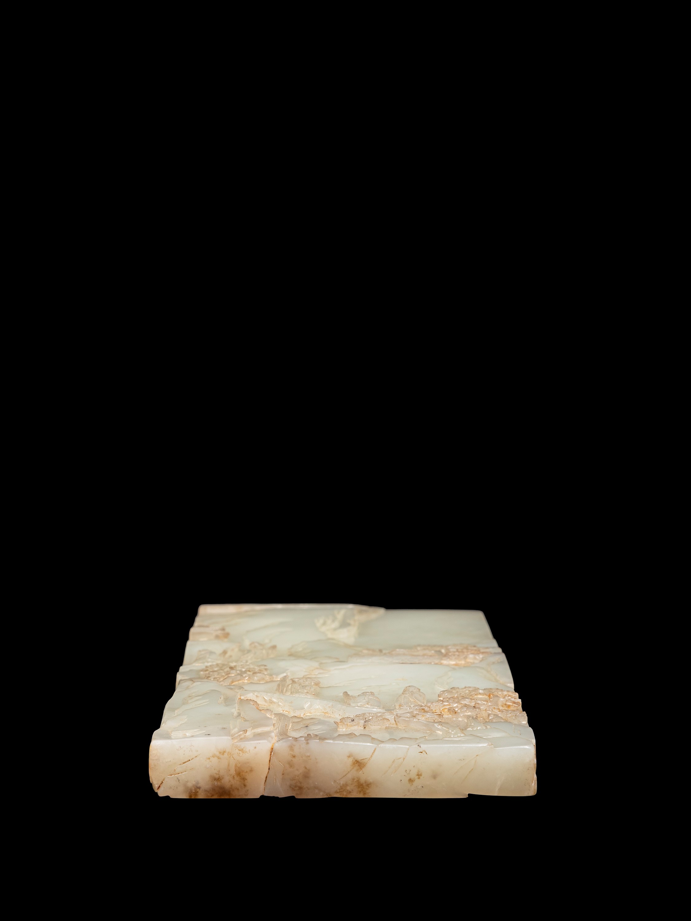RARA PLACCA IN GIADA CELADON