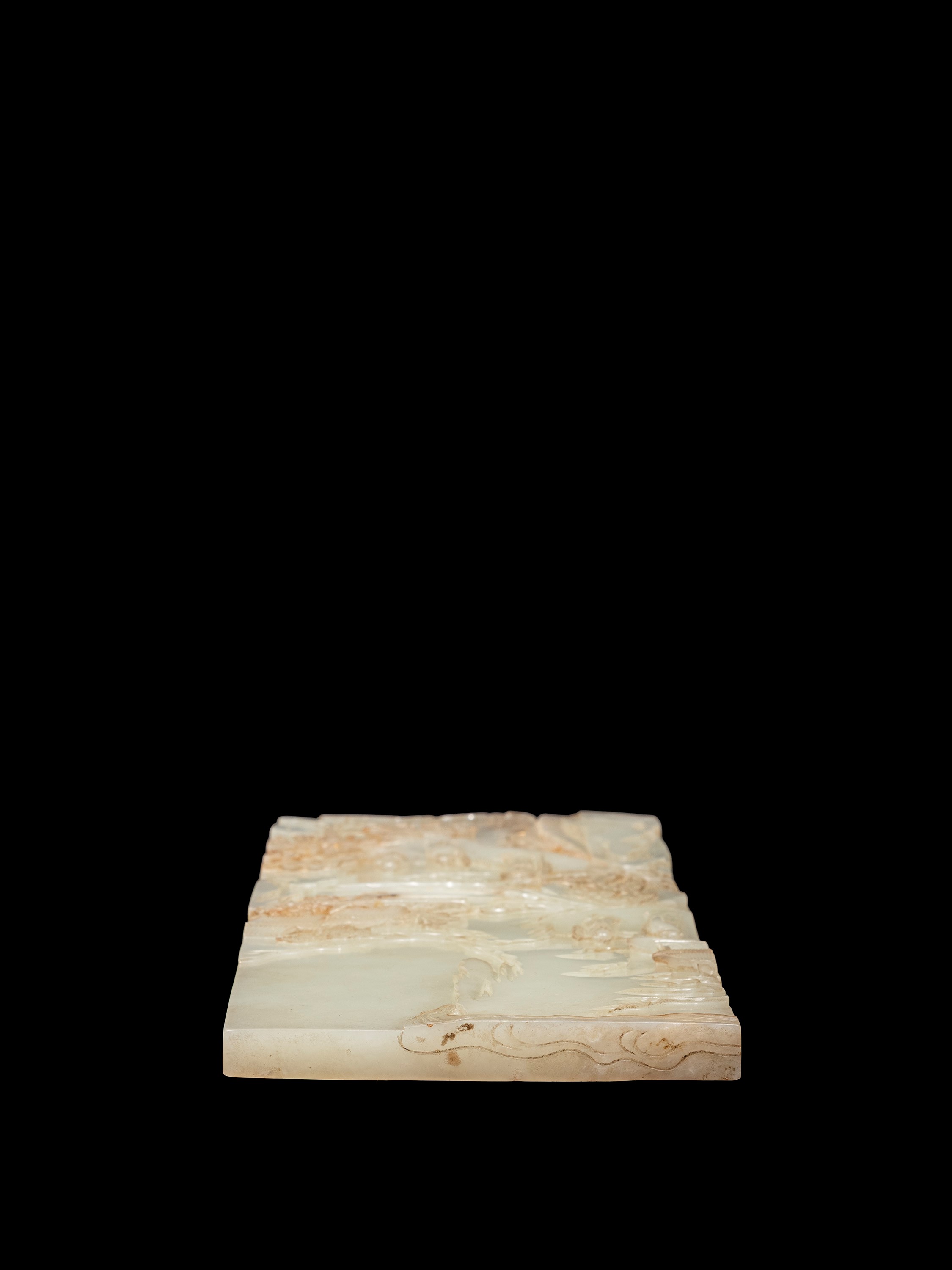 RARA PLACCA IN GIADA CELADON