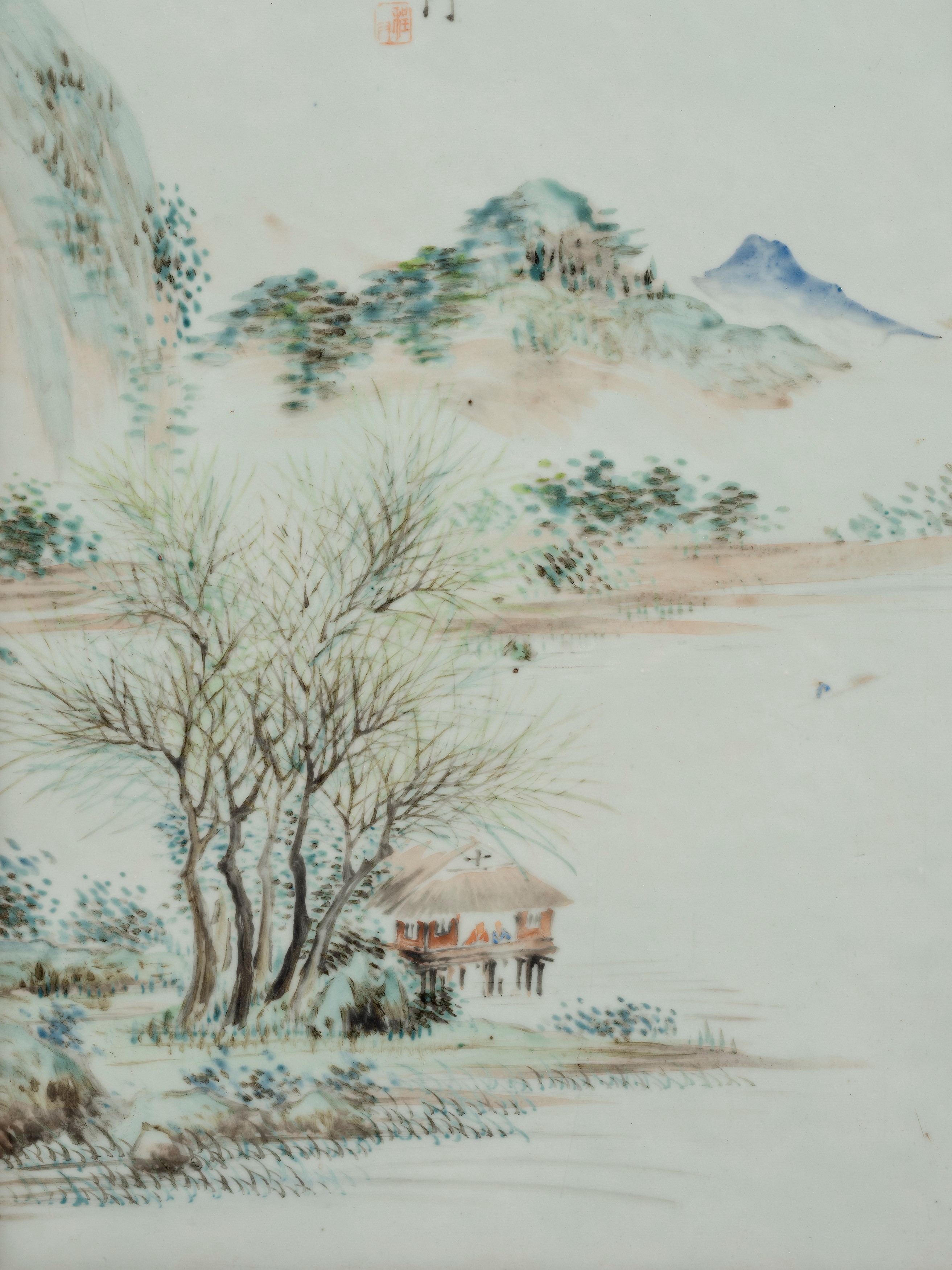 PLACCA IN PORCELLANA QIANJIANGCAI