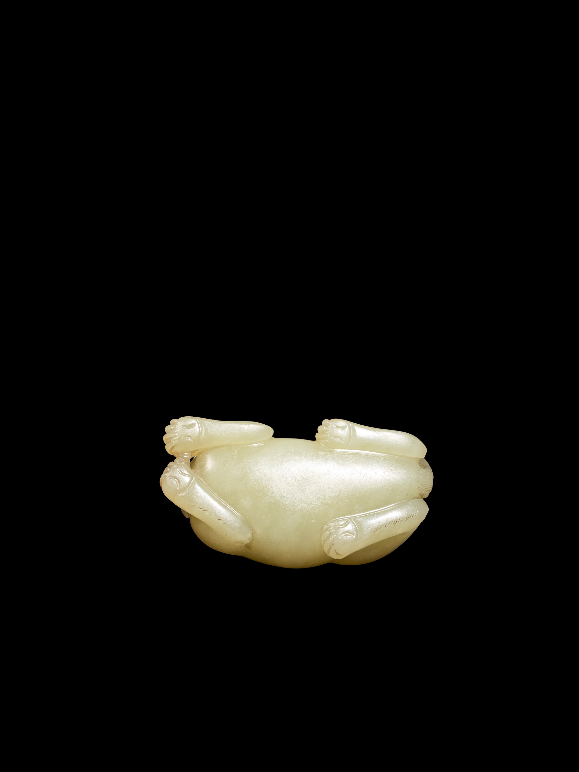 INTAGLIO IN GIADA CELADON E RUGGINE