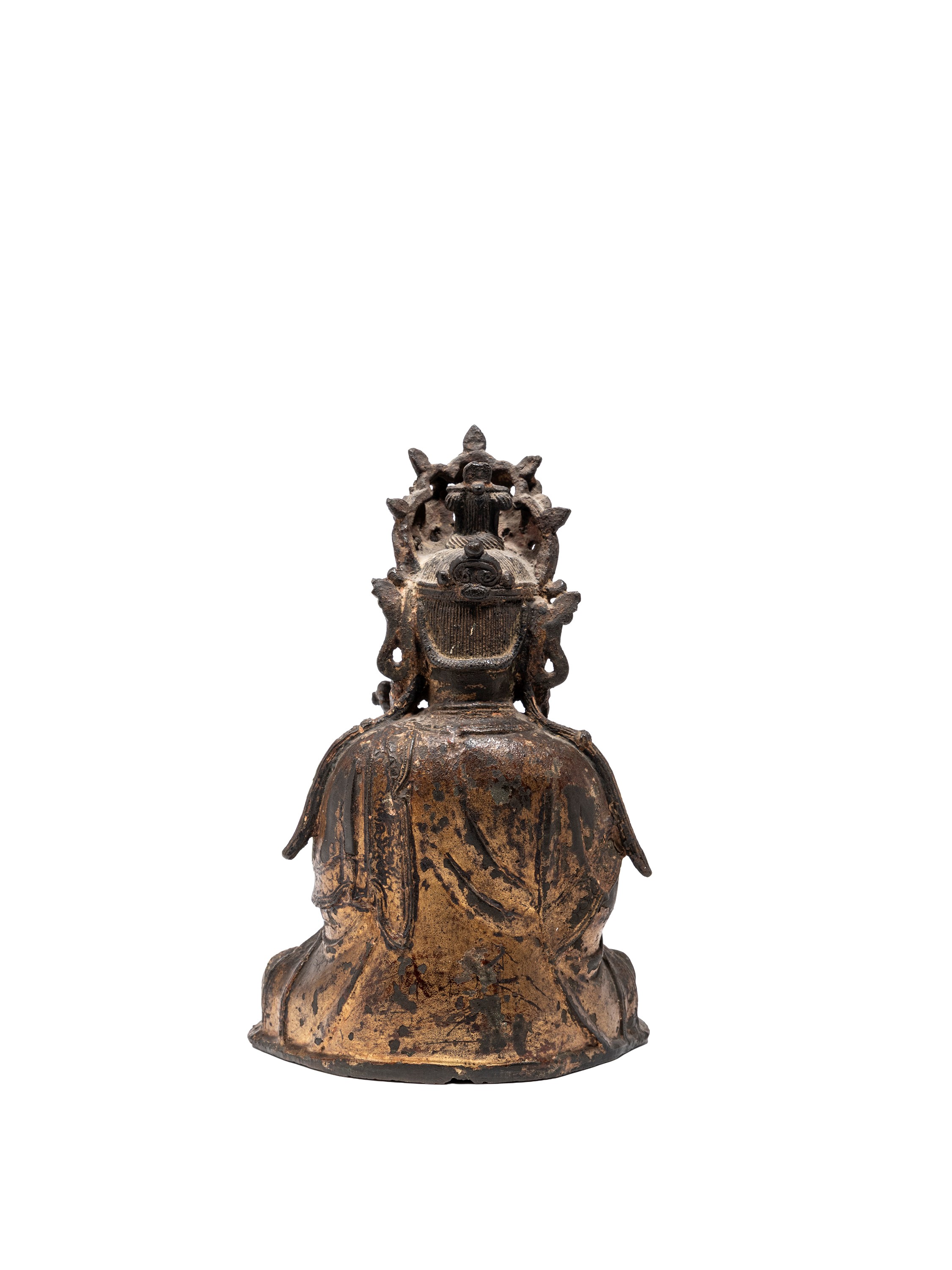 Cina, dinastia Ming, Figura di Avalokitesvara in bronzo dorato