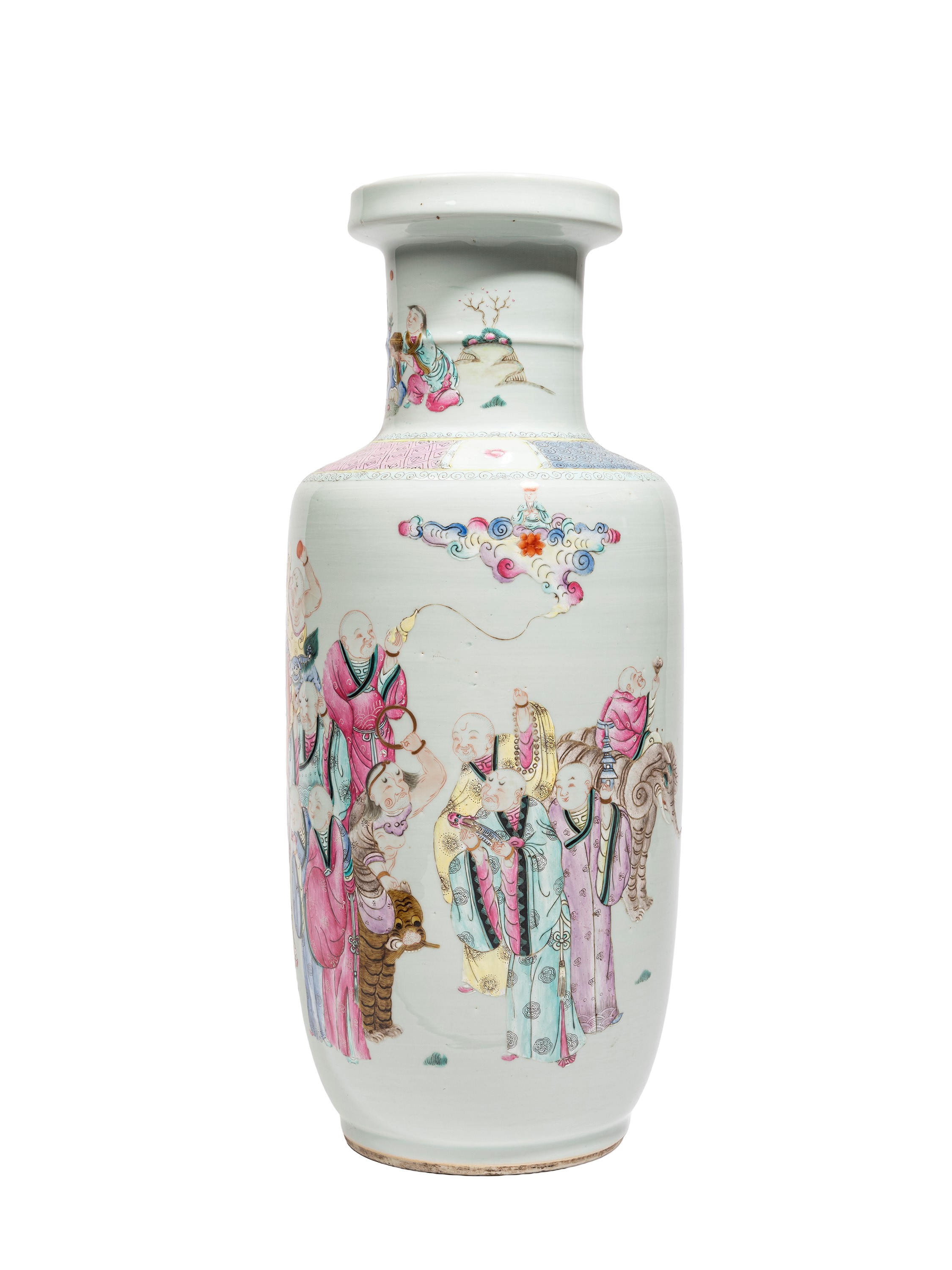 VASO IN PORCELLANA FAMIGLIA ROSA