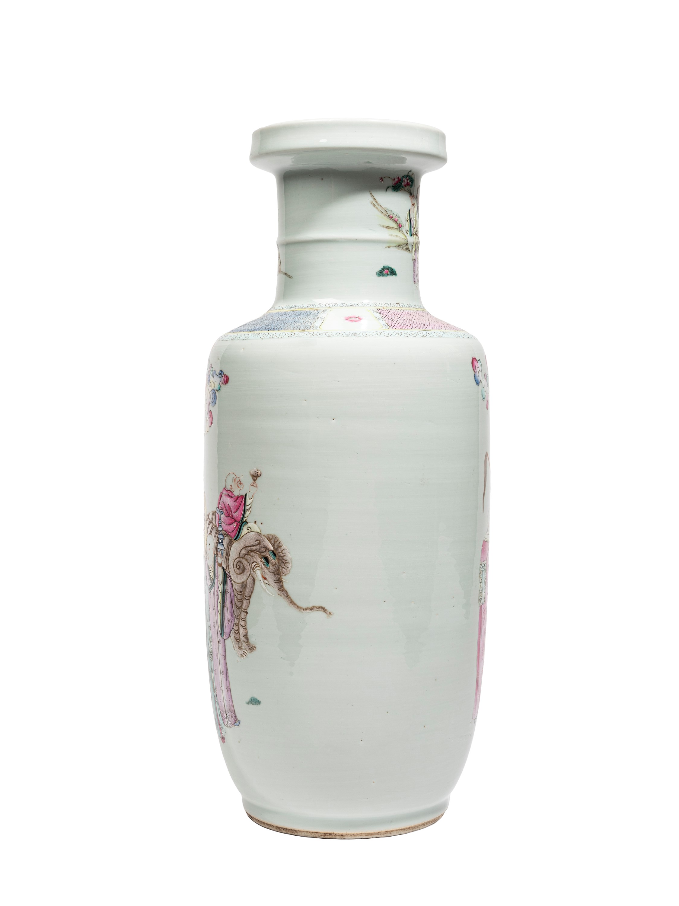 VASO IN PORCELLANA FAMIGLIA ROSA