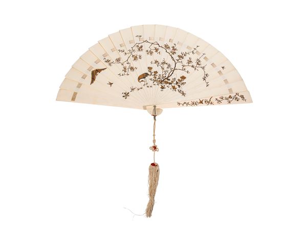 ☼A SHIBAYAMA IVORY FAN