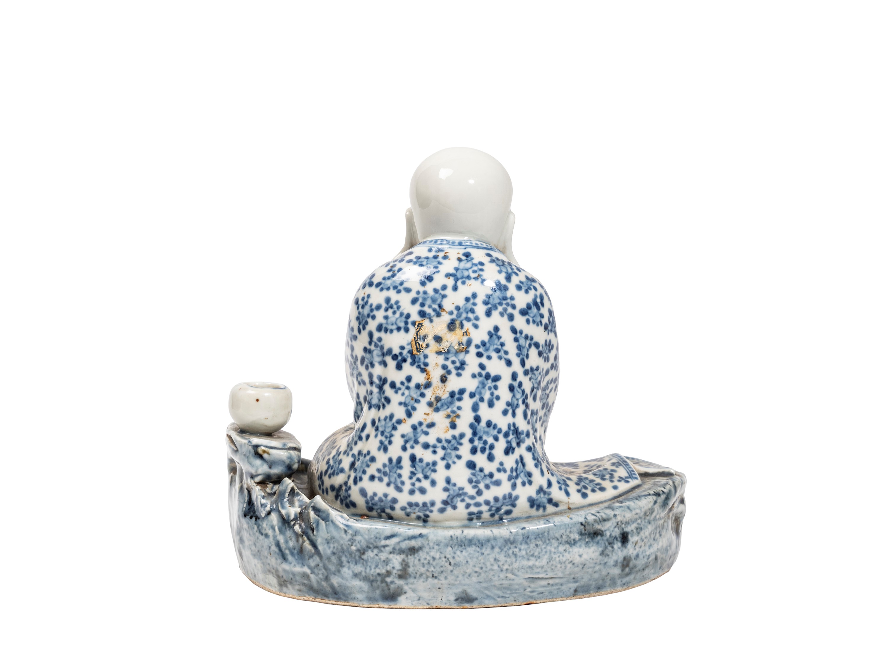 Figura in Porcellana Bianca e Blu