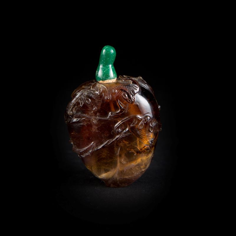 SNUFF BOTTLE IN VETRO