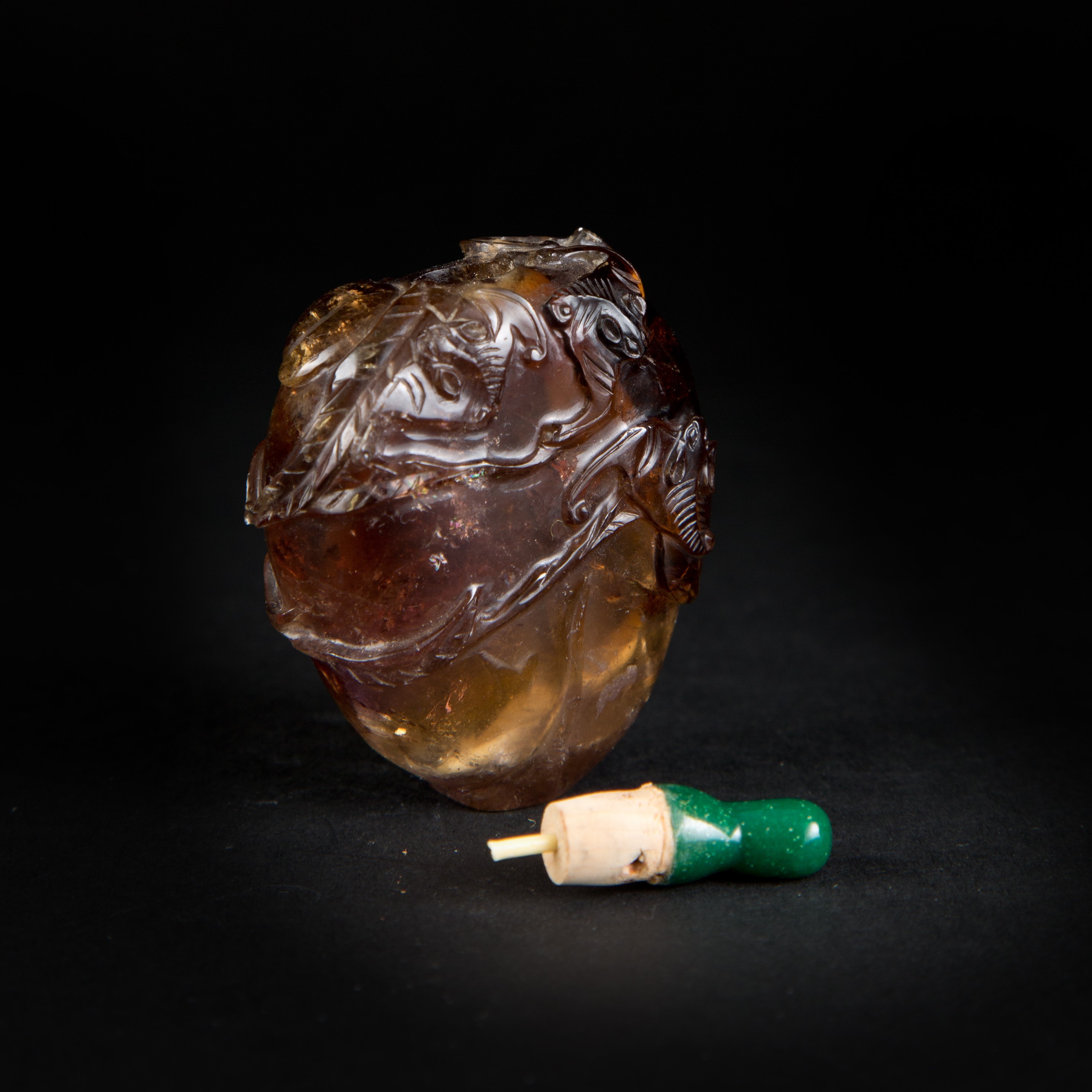 SNUFF BOTTLE IN VETRO