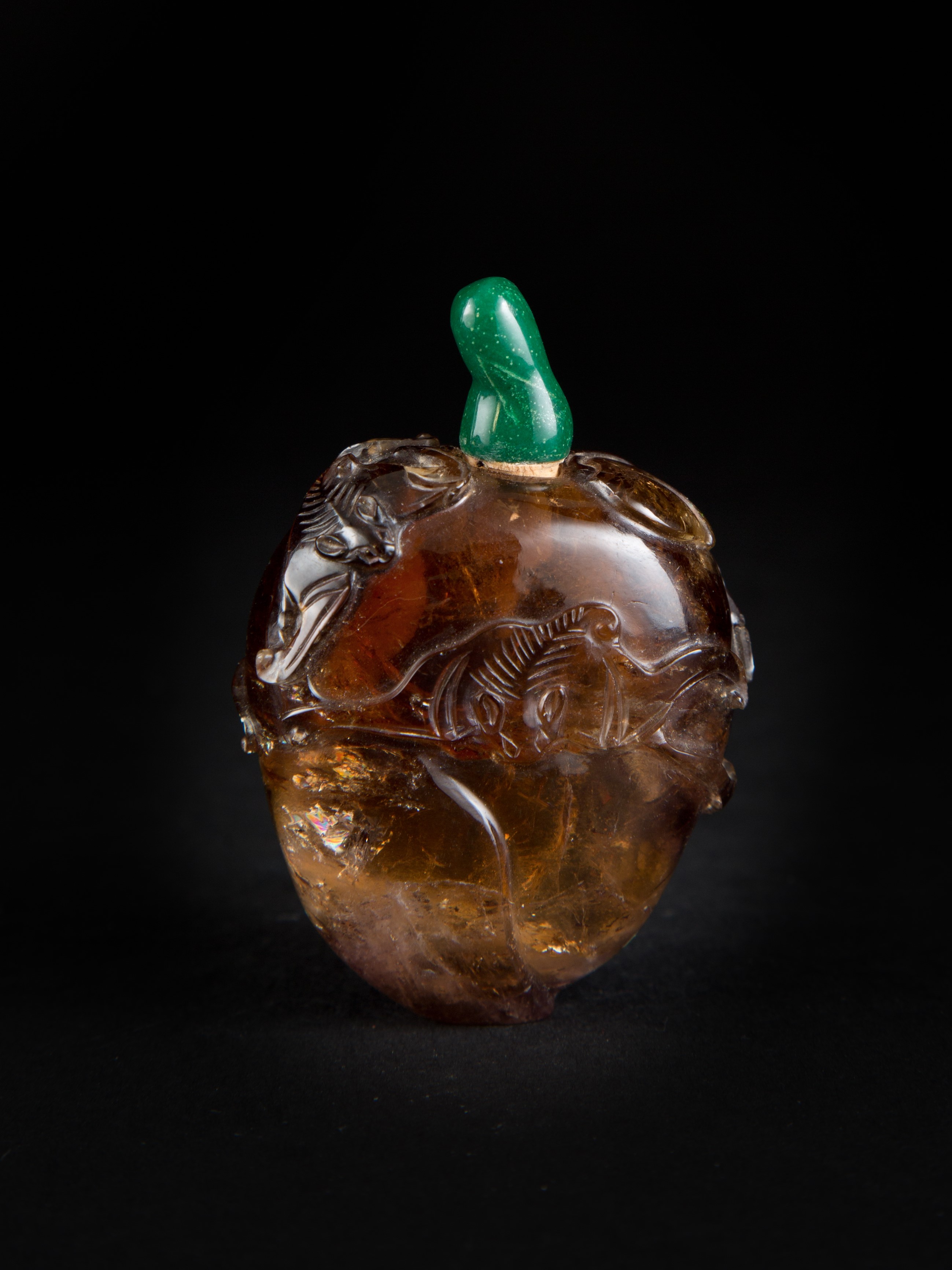 SNUFF BOTTLE IN VETRO