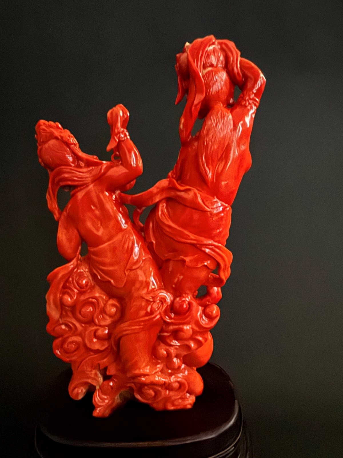 ☼SCULTURA IN CORALLO ROSSO