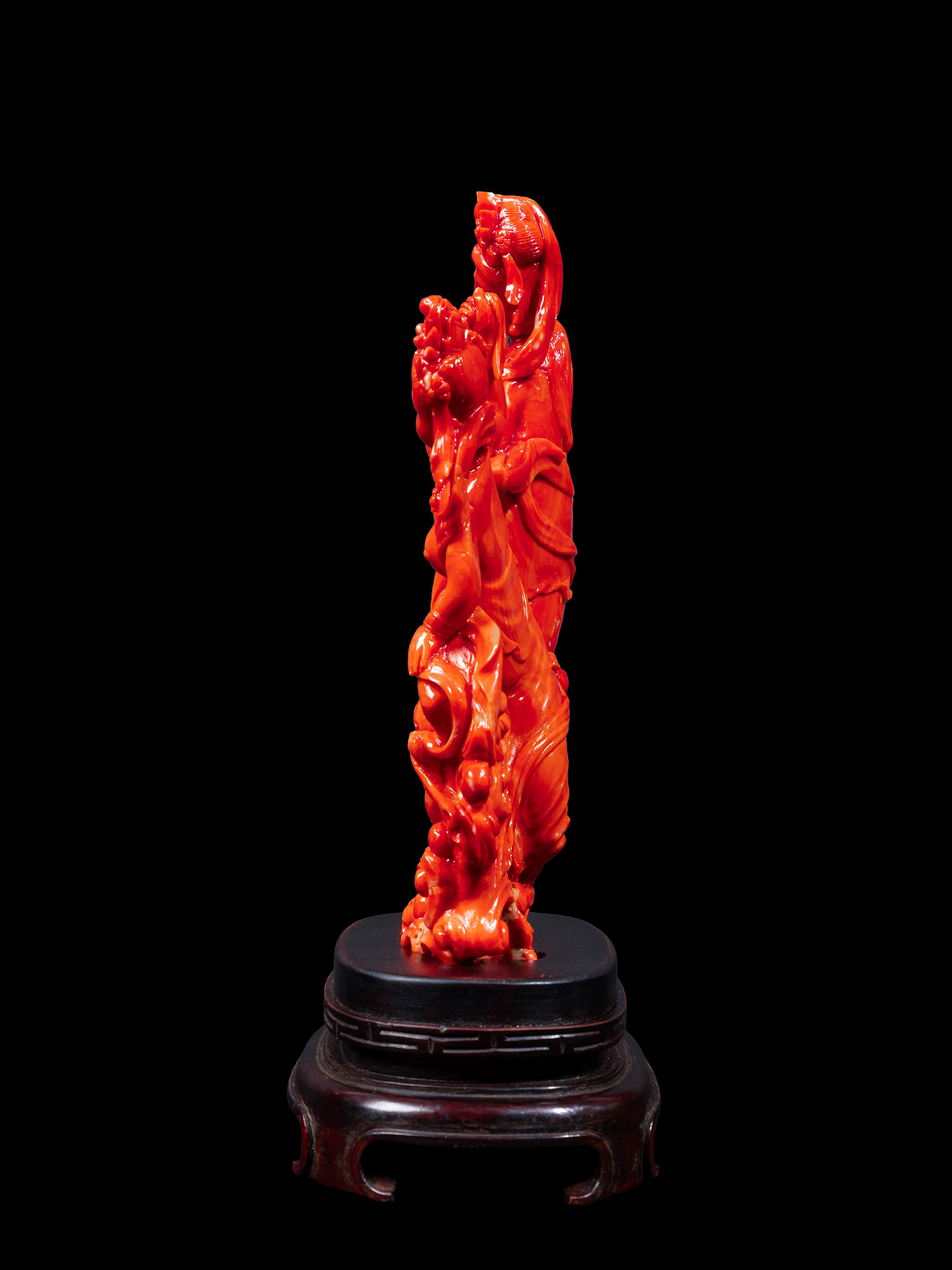 Cina, Scultura in corallo rosso (XIX secolo)