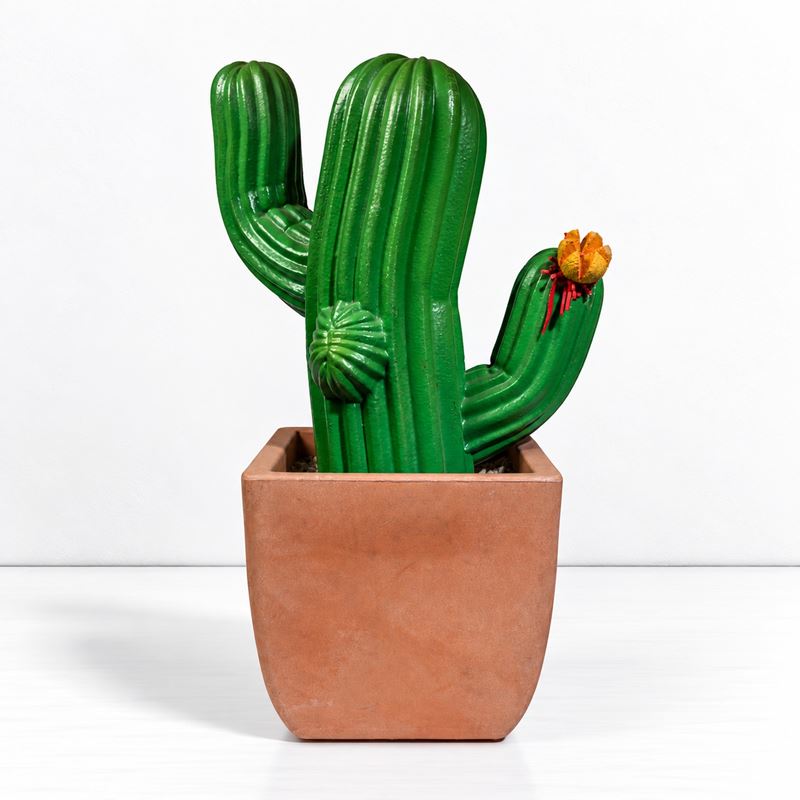 Scultura Cactus in poliuretano espanso verniciato, 2009