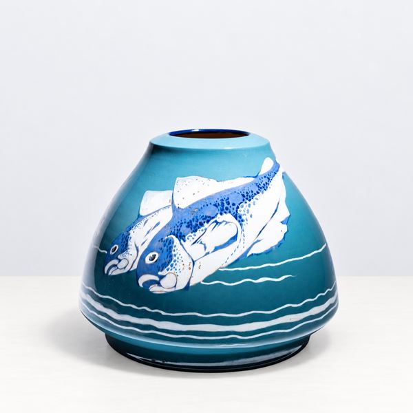 Vittorio Grassi - FISH-DECORATED VASE