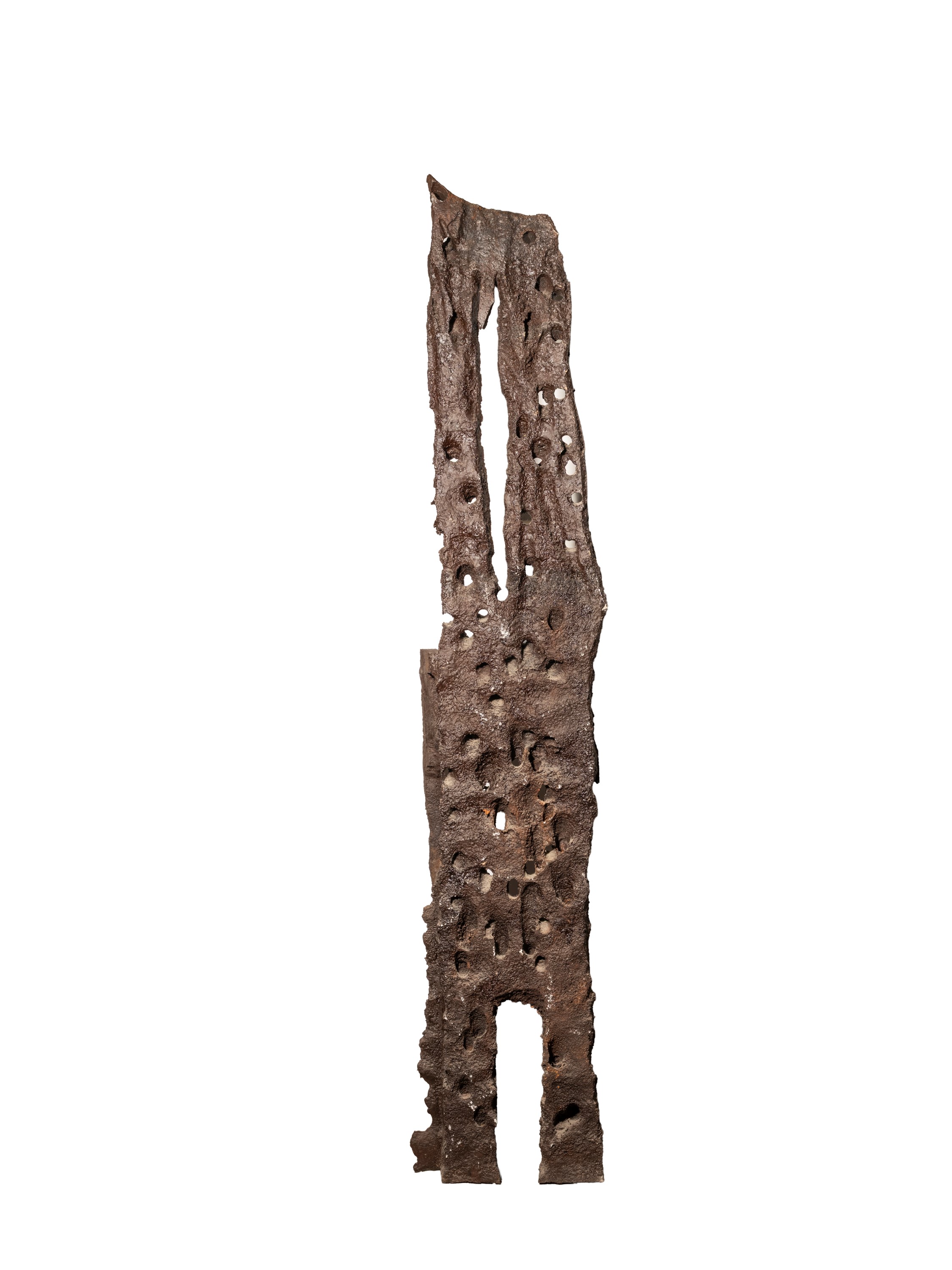 Urano Palma - Poltrona scultura in ghisa patinata