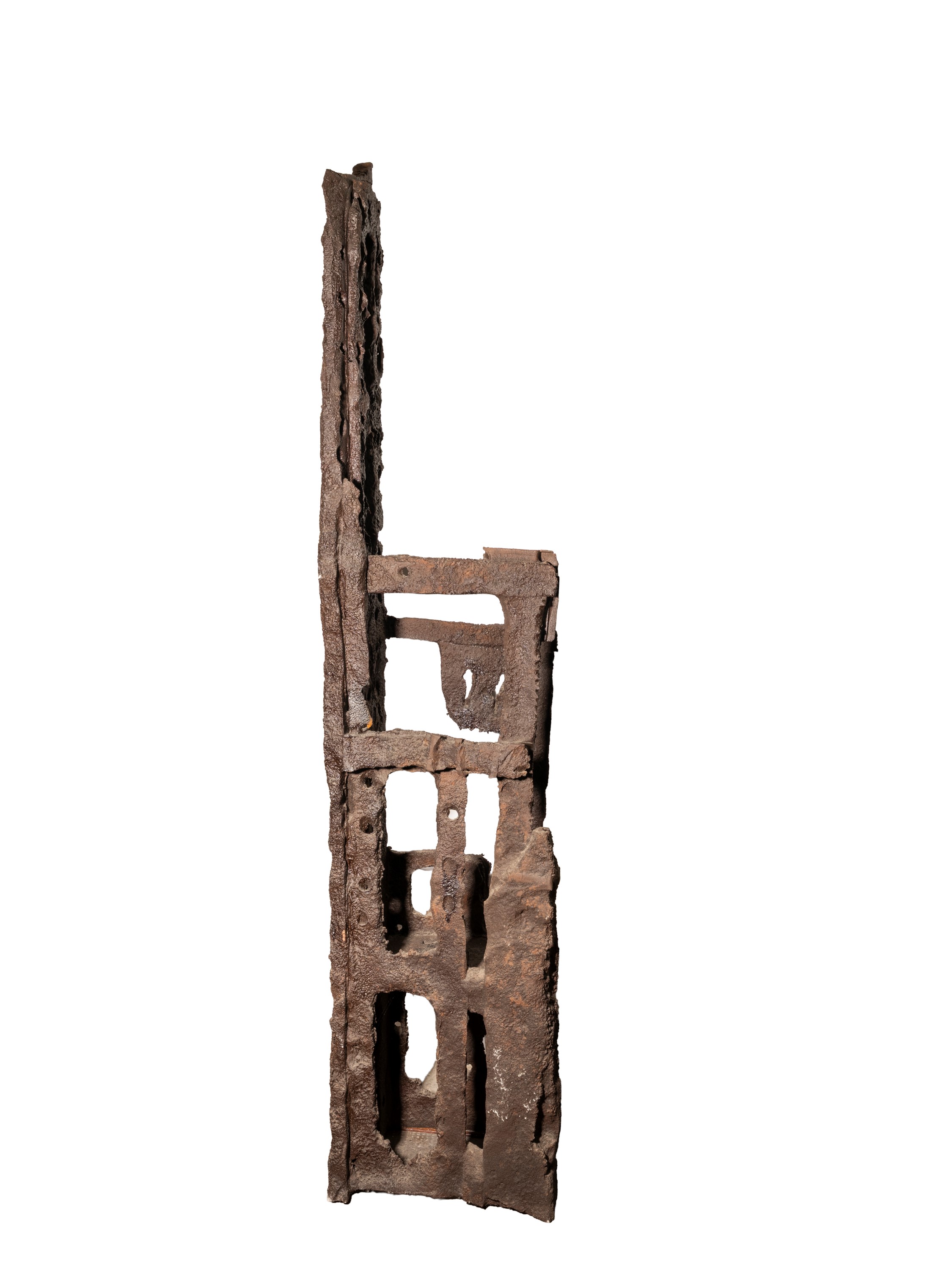 Urano Palma - Poltrona scultura in ghisa patinata