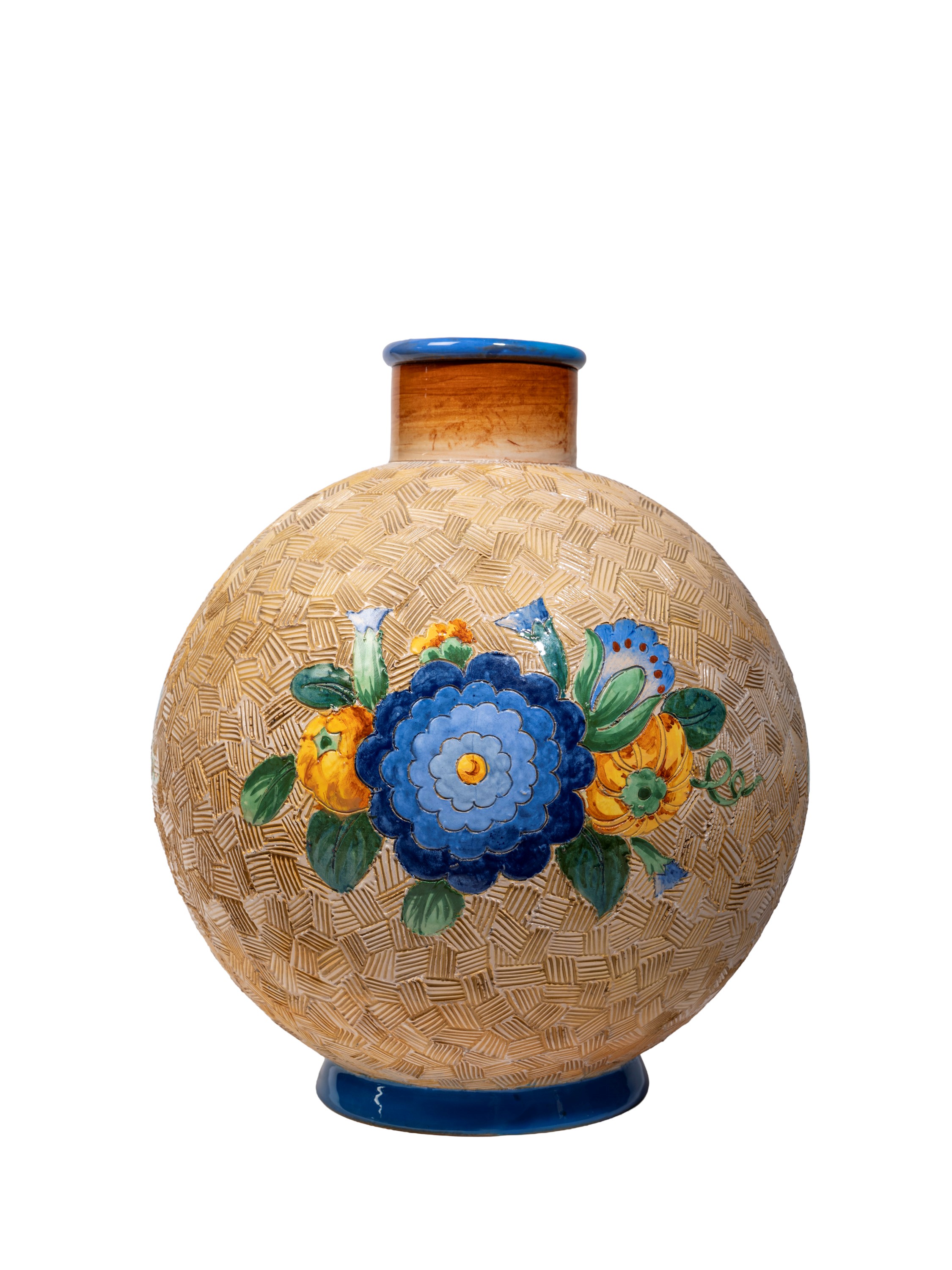 Gio Ponti - Vaso della serie “Graffiti”, ceramica policroma (Richard-Ginori)