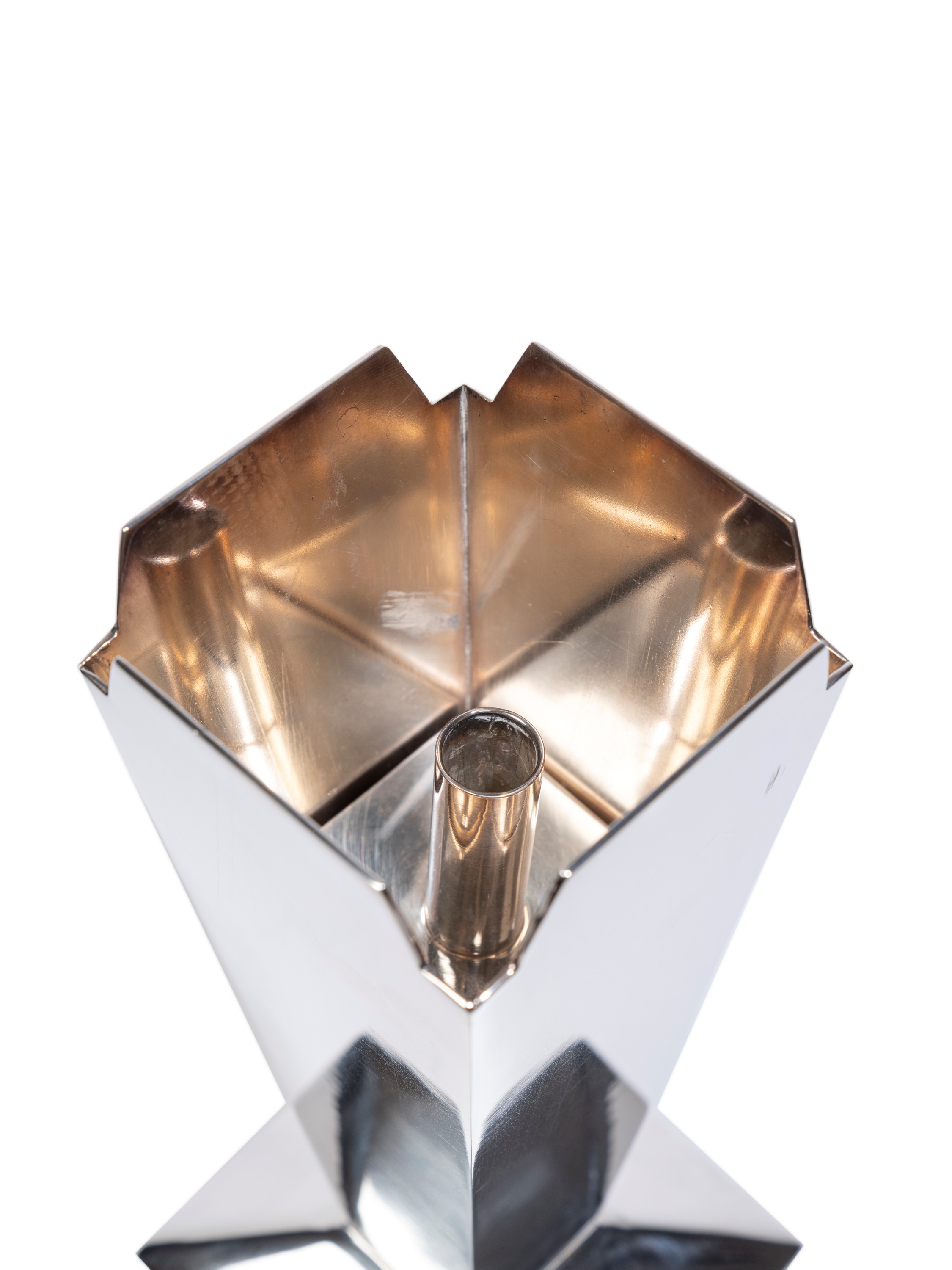 Bořek Šípek - Vaso in metallo con elemento centrale estraibile