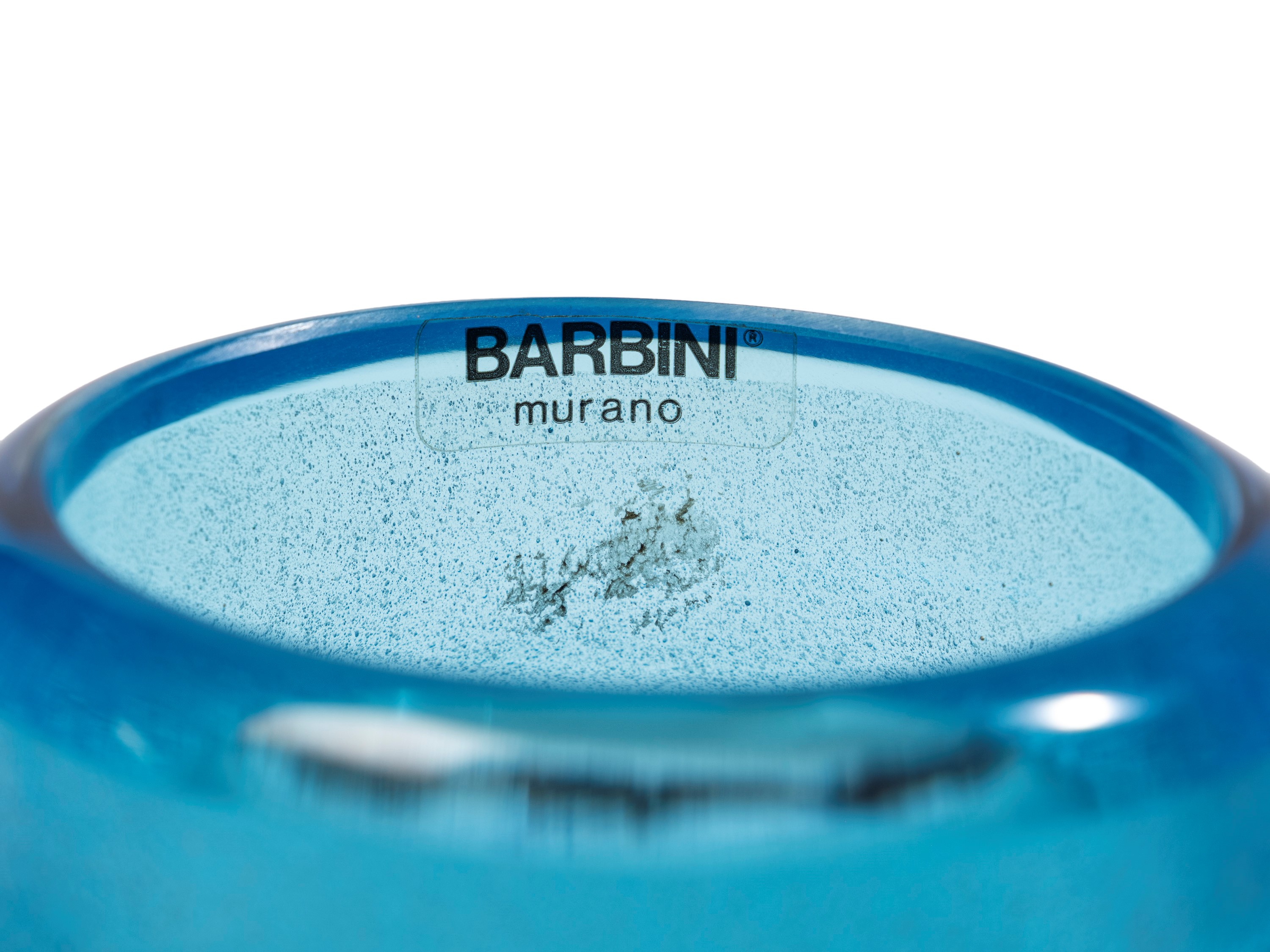 Alfredo Barbini - Set di tre vasi in vetro soffiato a doppio strato, finitura acidata e decorazio...