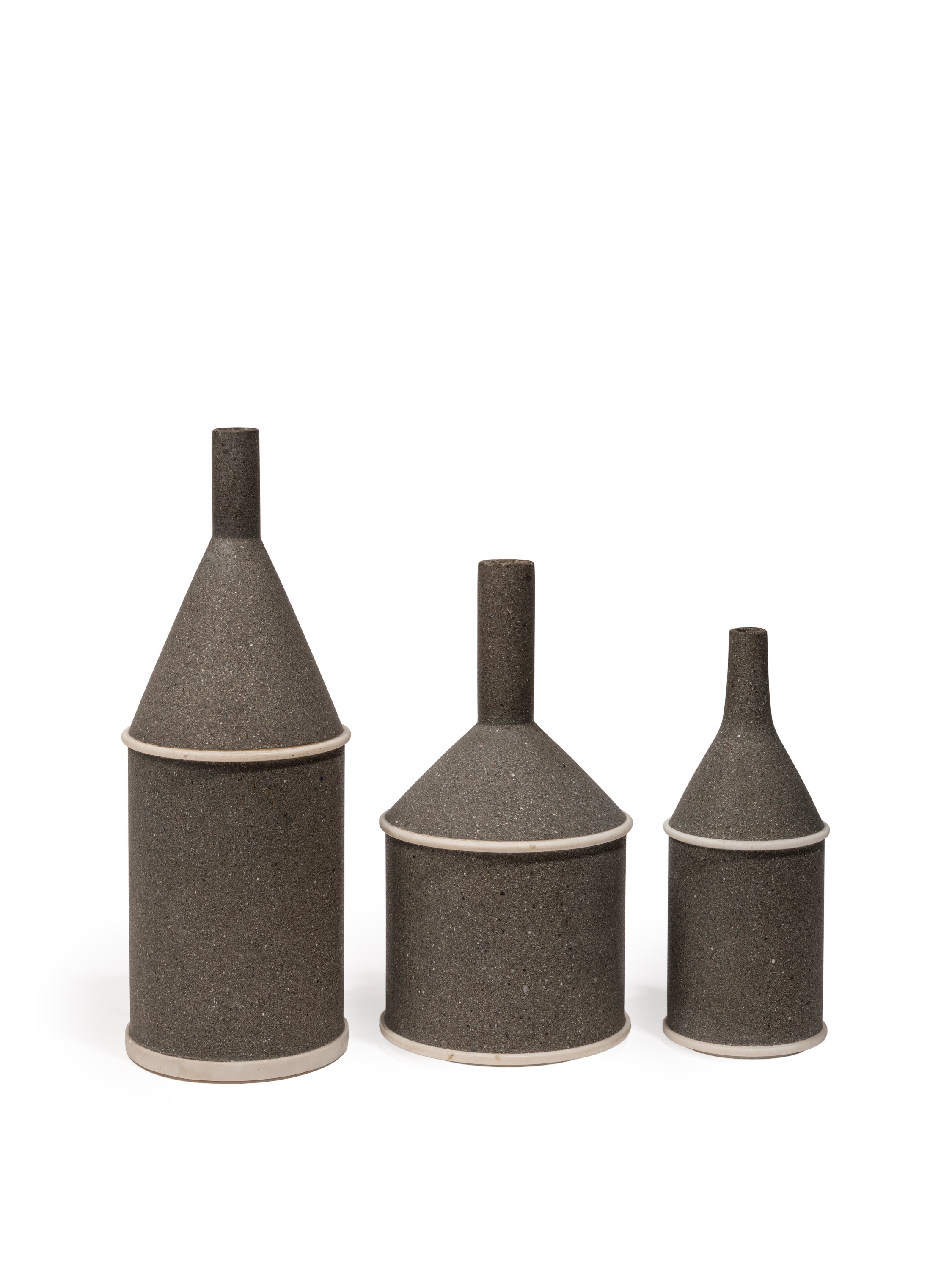 Giulio Lazzotti - Set di tre vasi Bricchi